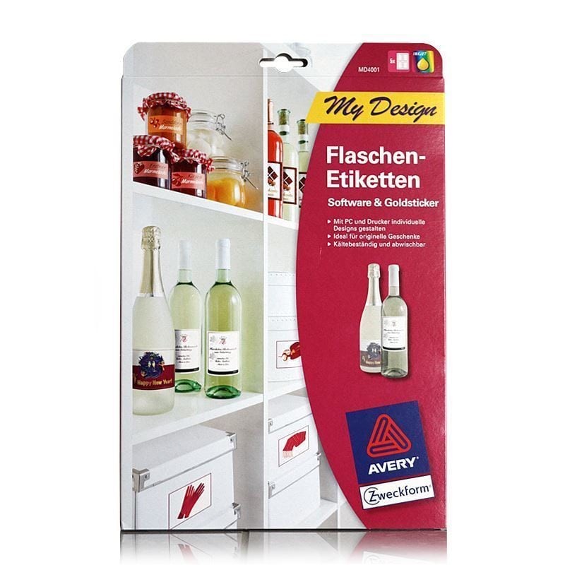 Samolepljive etikete, 20 listova, papir, bele