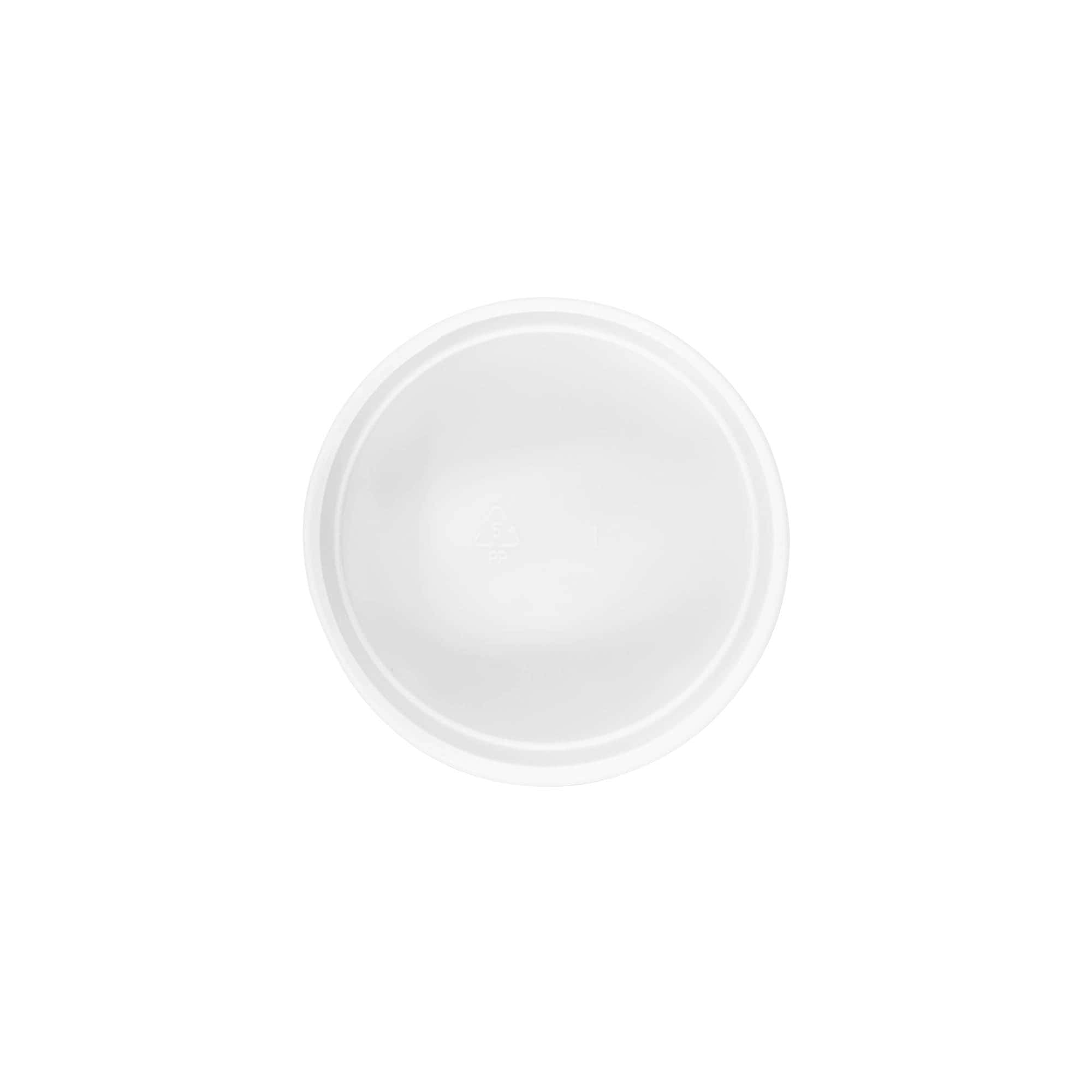 Zakrivni zatvarač, PP-plastika, beo, za grlo: 70/400 Zakrivni zatvarač, PP-plastika, beo, za grlo: 70/400