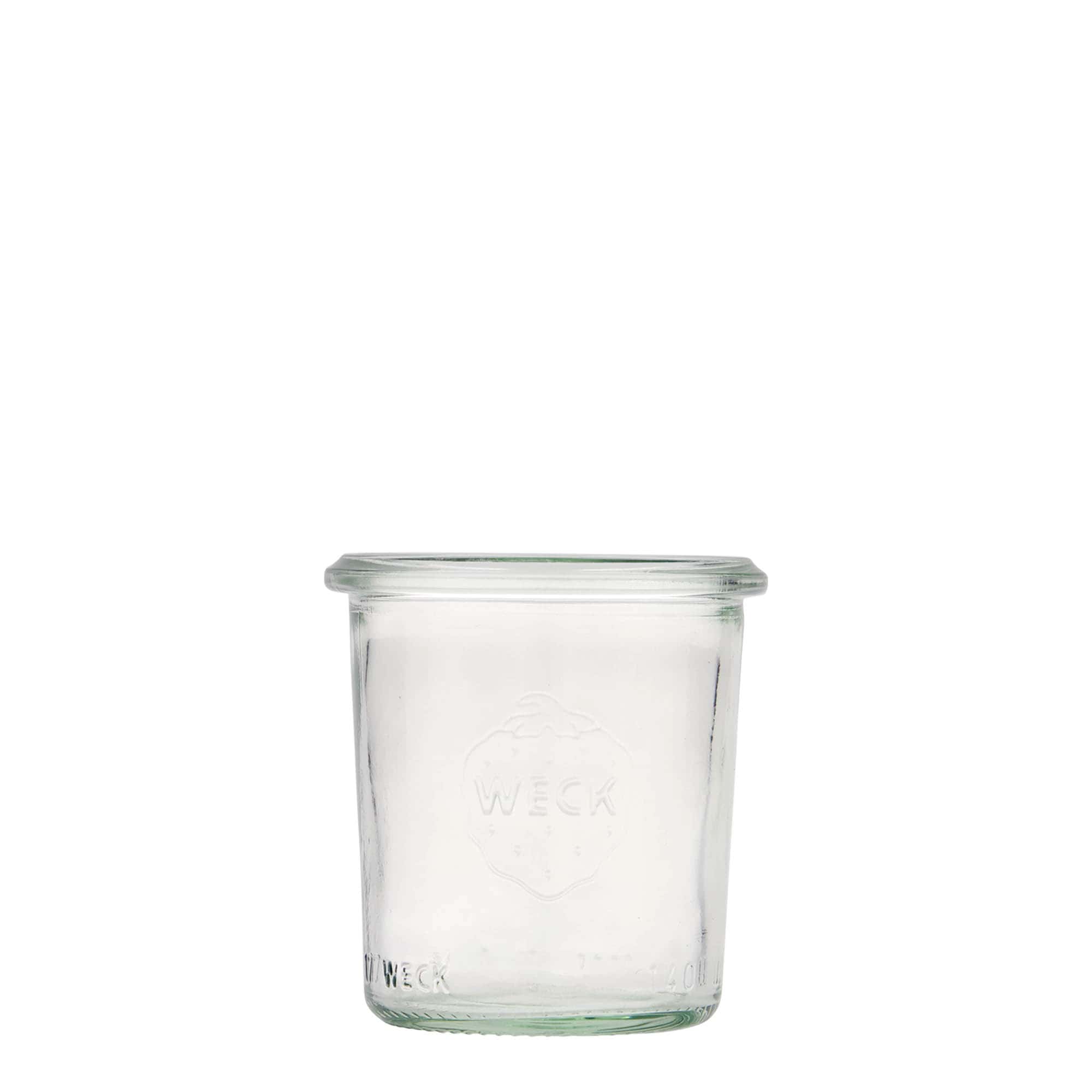 140 ml WECK-staklena tegla, otvor: okrugli rub