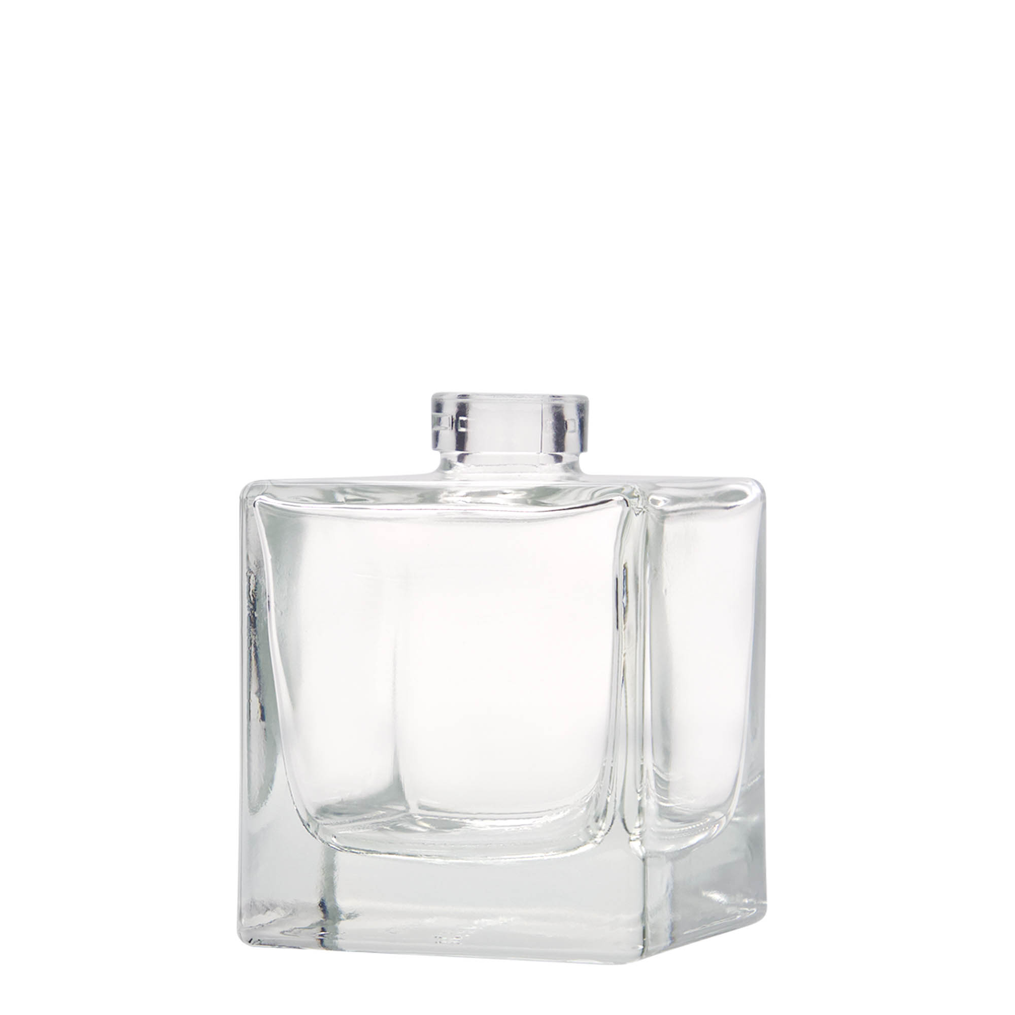 200 ml staklena boca 'Cube', kvadratna, otvor: plutani čep