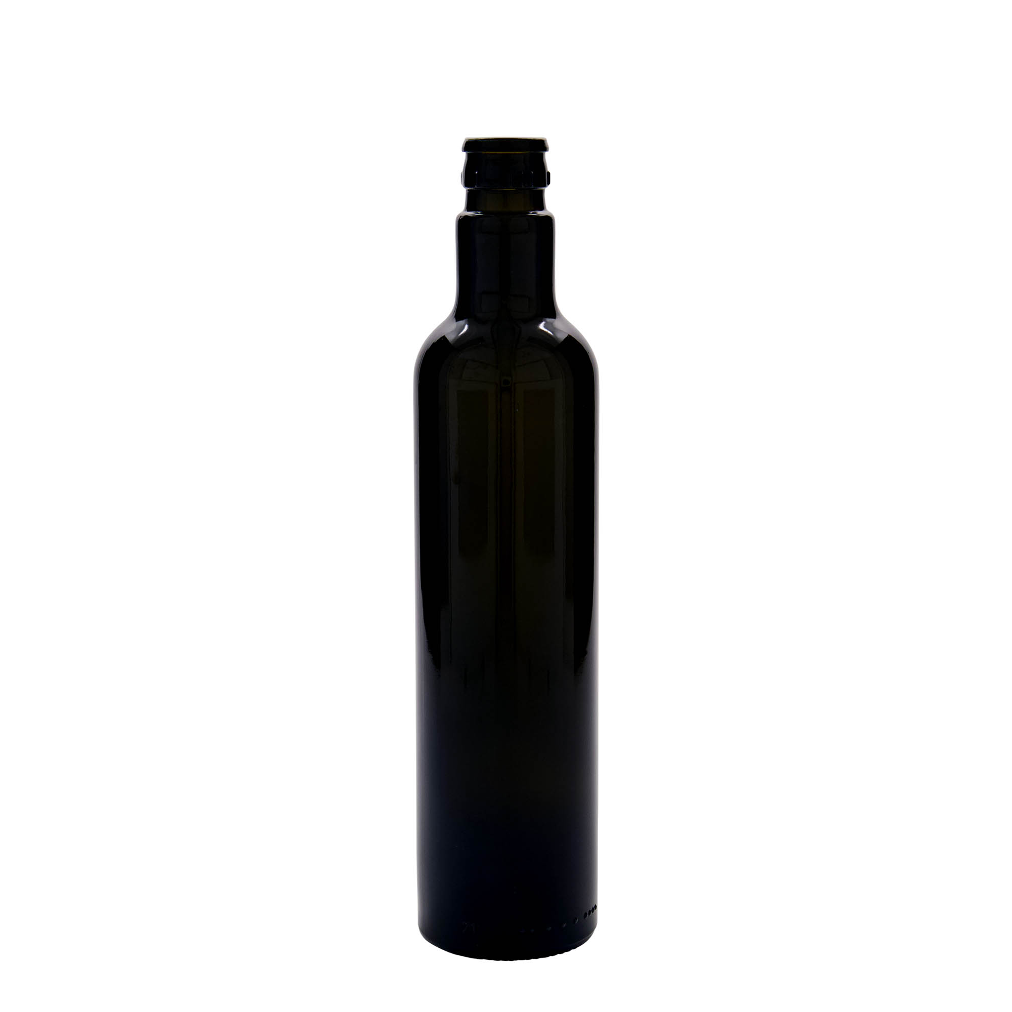 500 ml flaša za sirće/ulje 'Willy New', staklo, antikno zelena, grlo: DOP 500 ml flaša za sirće/ulje 'Willy New', staklo, antikno zelena, grlo: DOP