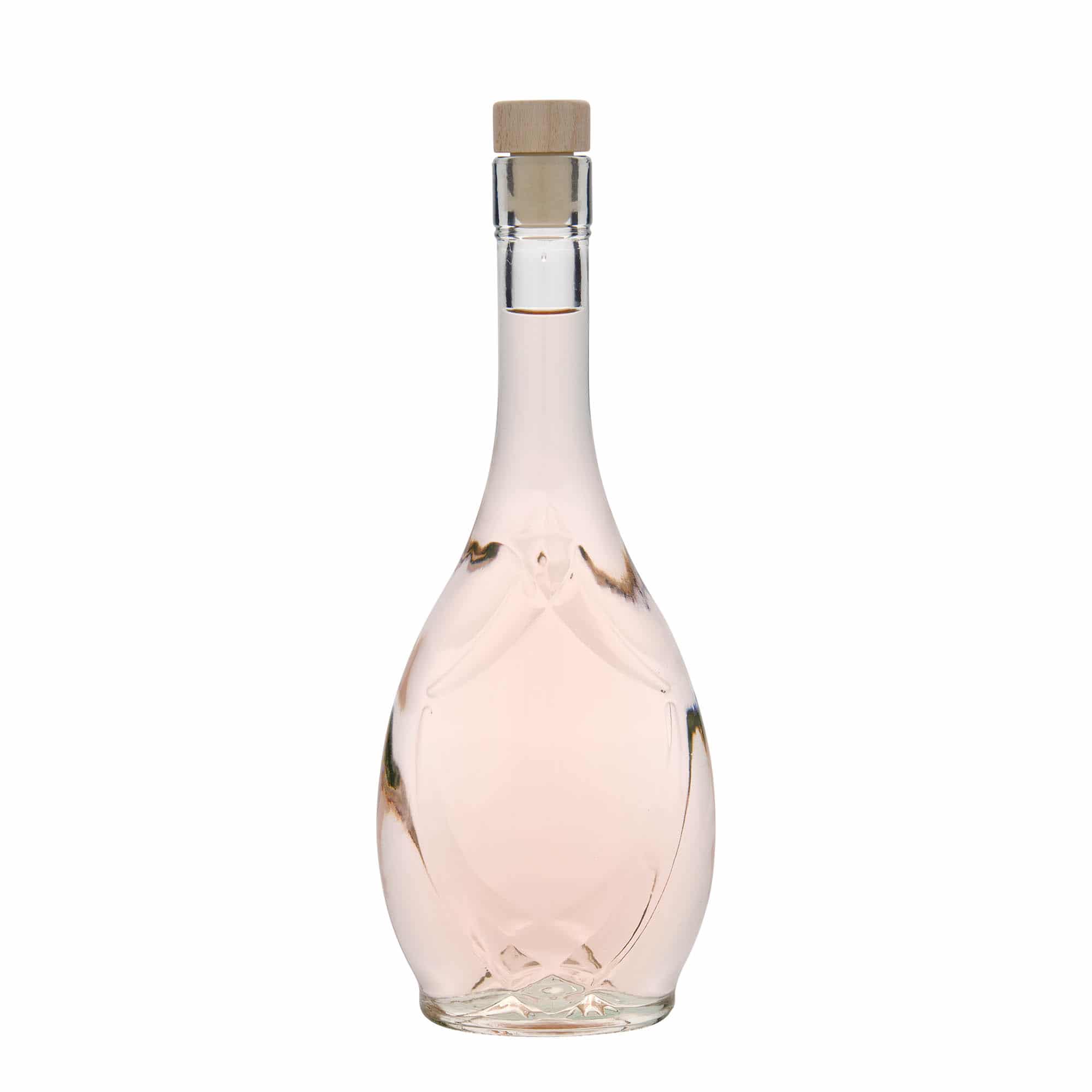 Staklena boca od 500 ml 'Saragossa', ovalna, otvor: Plutani čep