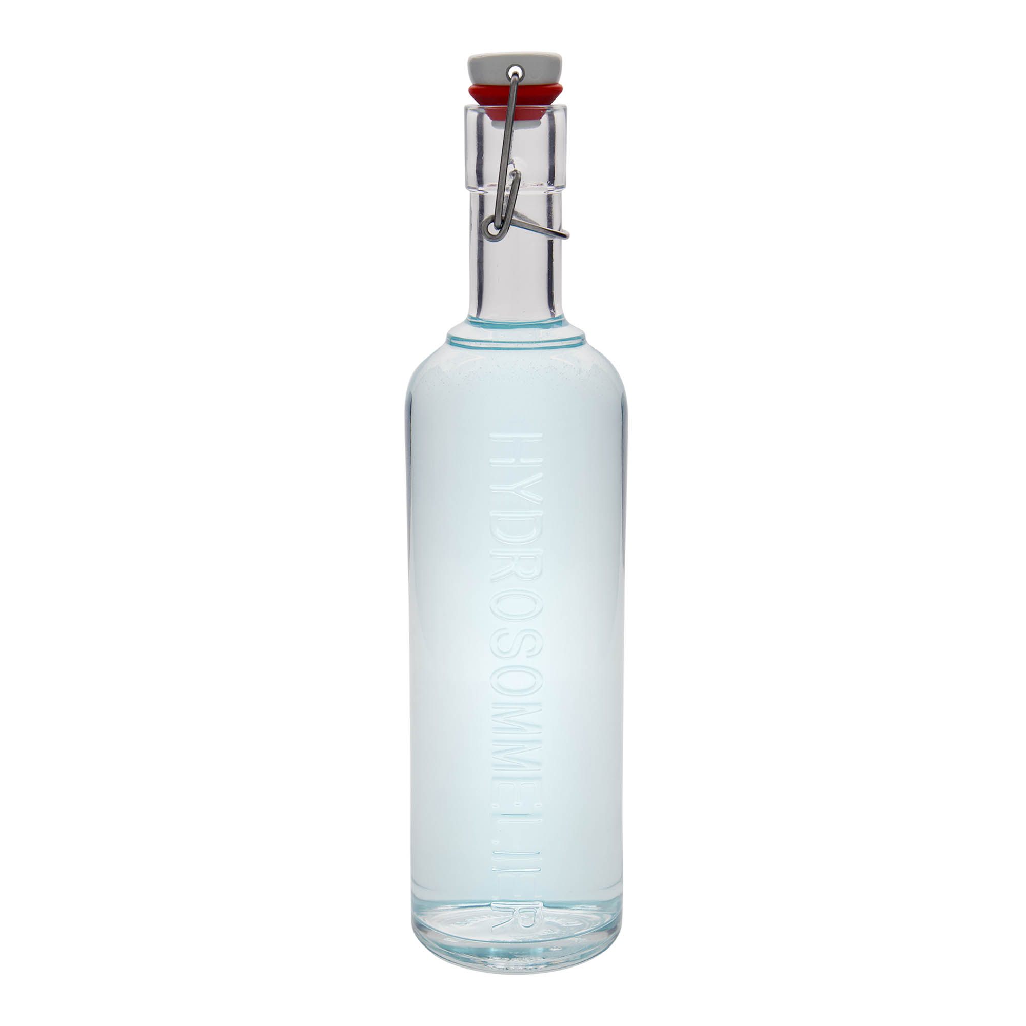 1.000 ml staklena boca 'Optima Hydrosommelier', otvor: zatvarač sa kopčom 1.000 ml staklena boca 'Optima Hydrosommelier', otvor: zatvarač sa kopčom