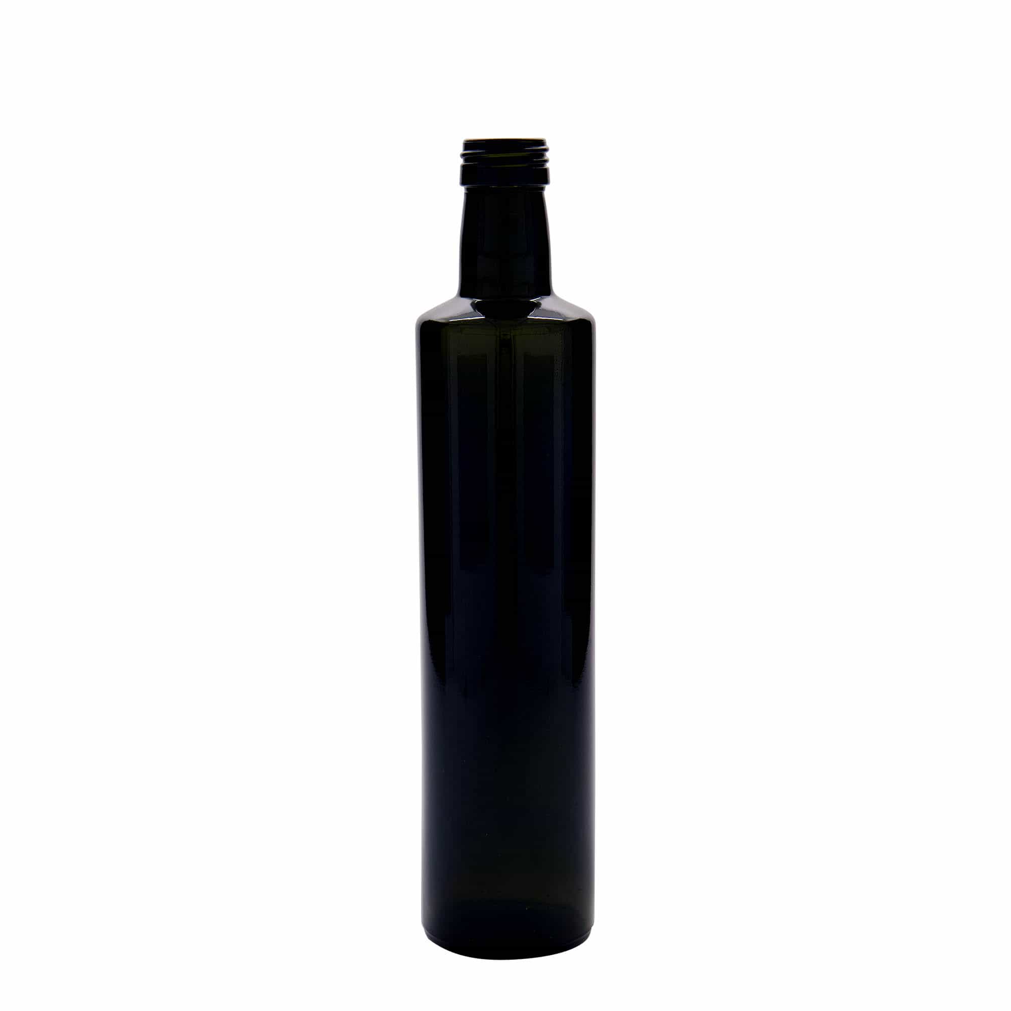 Staklena boca od 500 ml 'Dorica', antik zelena, otvor: PP 31,5 Staklena boca od 500 ml 'Dorica', antik zelena, otvor: PP 31,5