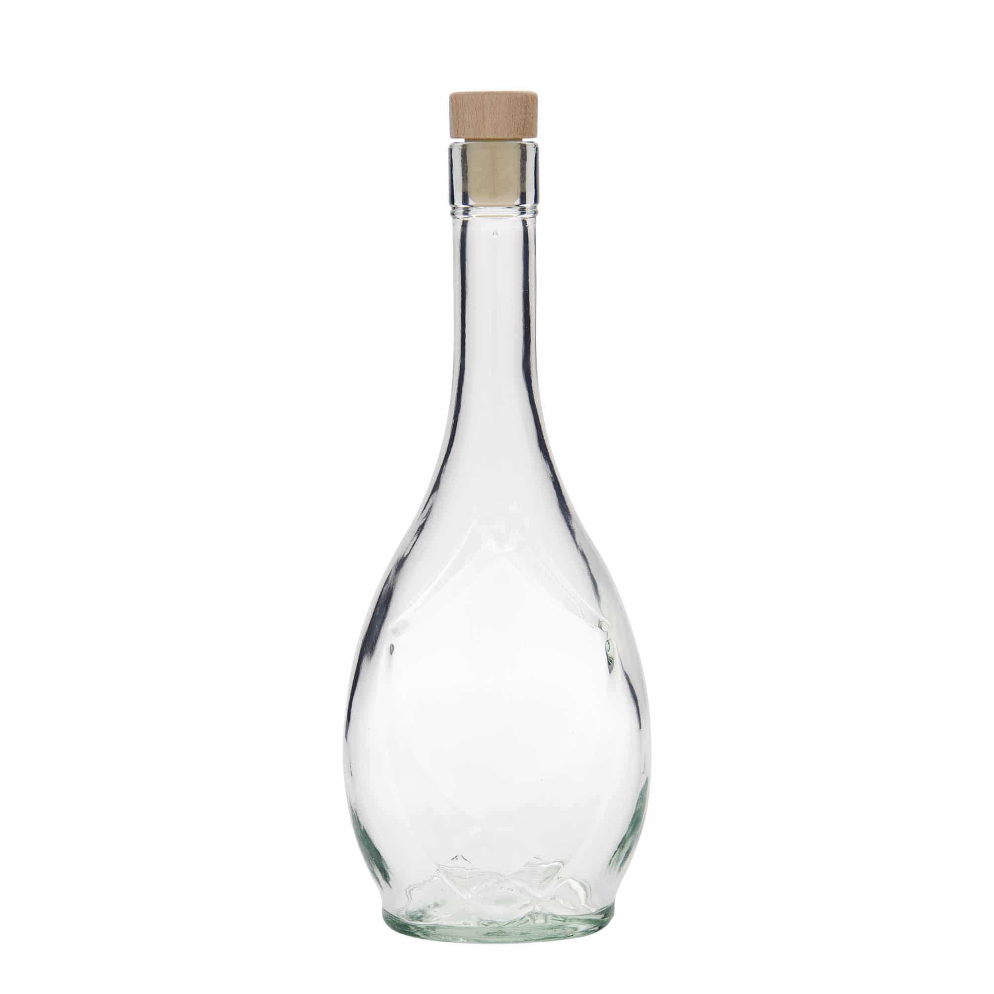 500 ml staklena boca 'Saragossa', ovalna, otvor: čep