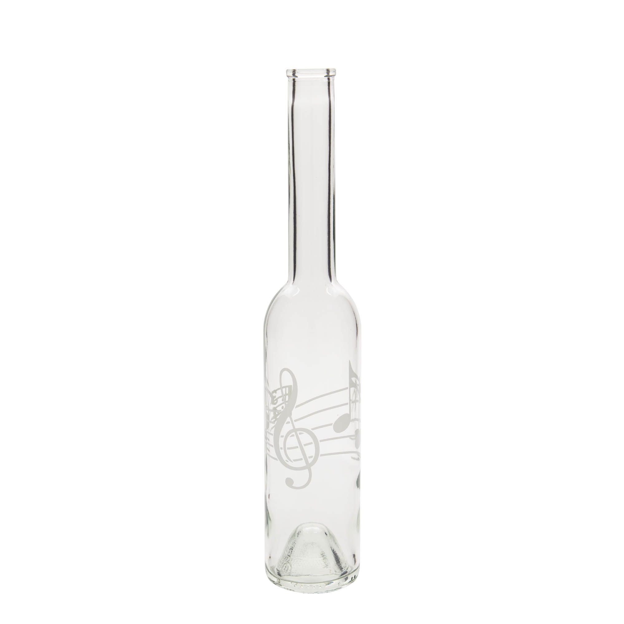 350 ml staklena flaša 'Opera', motiv: muzičke note, čep 350 ml staklena flaša 'Opera', motiv: muzičke note, čep