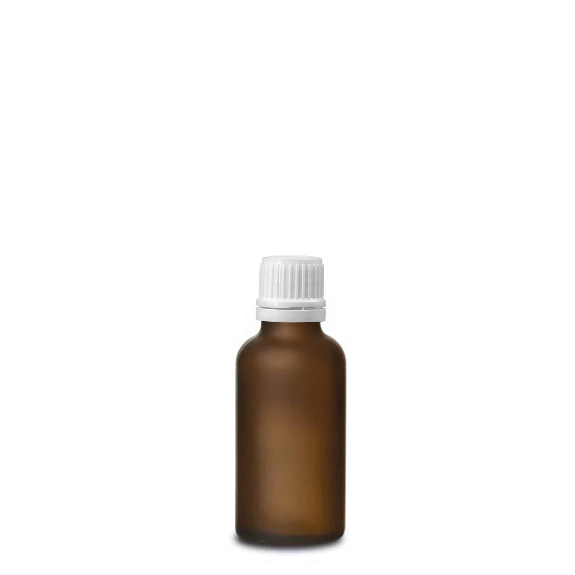 30 ml medicinska bočica, staklena, braon mat, grlo: DIN 18