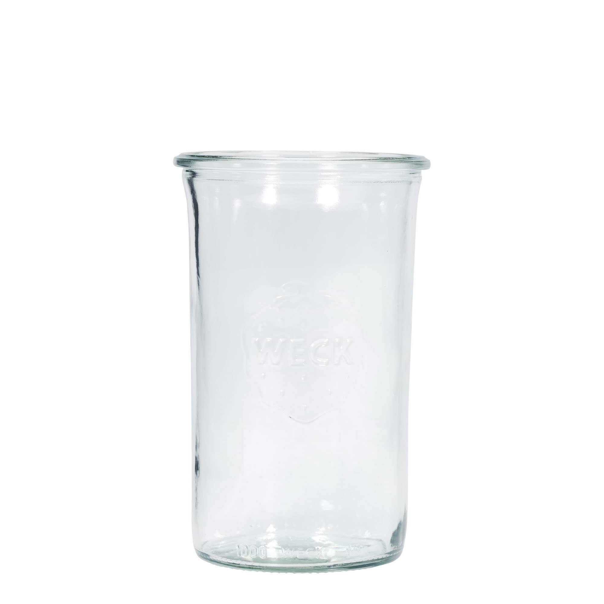 1.000 ml WECK-staklena tegla za okretanje #, otvor: okrugli rub