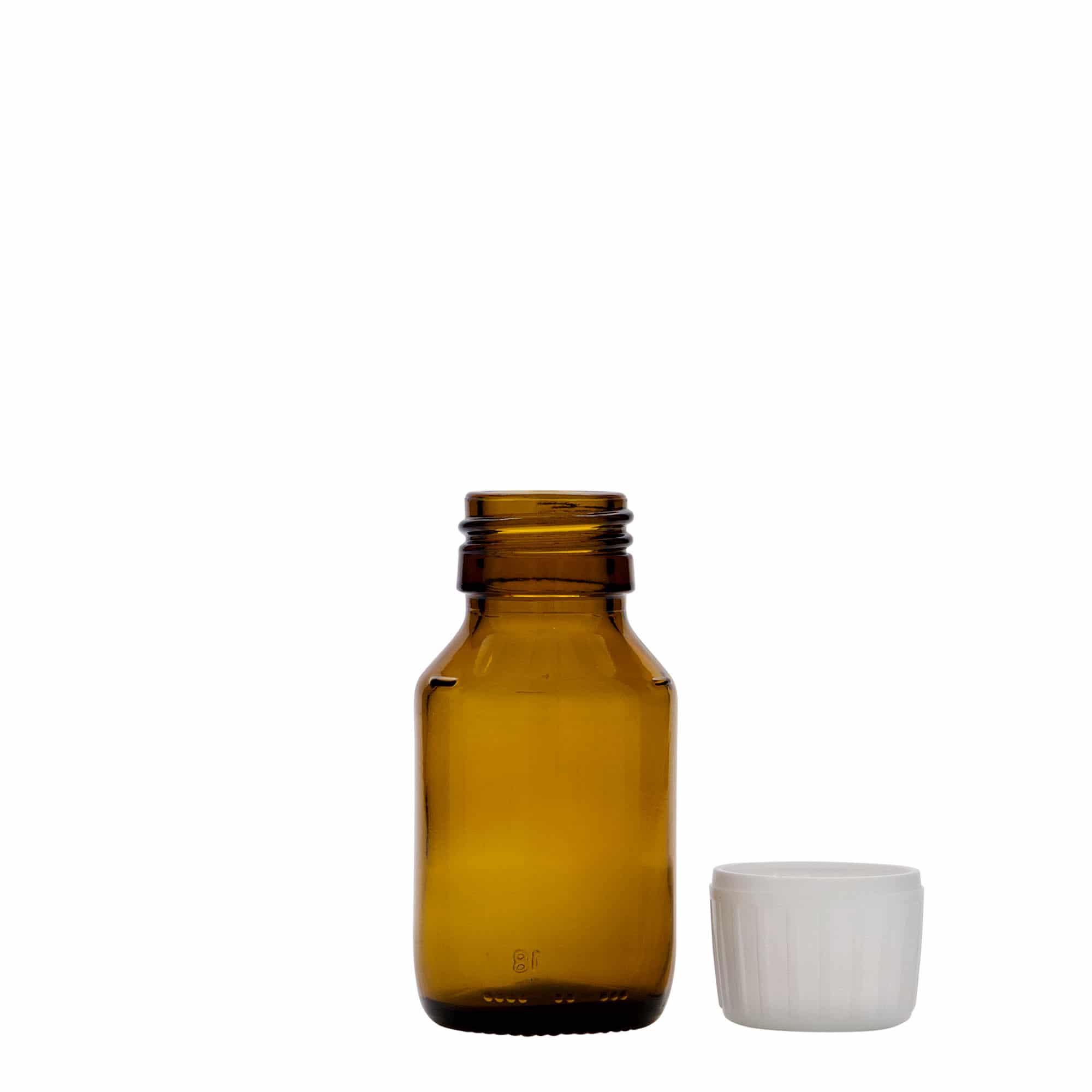 50 ml medicinska bočica, braon, staklo, grlo: PP 28 50 ml medicinska bočica, braon, staklo, grlo: PP 28