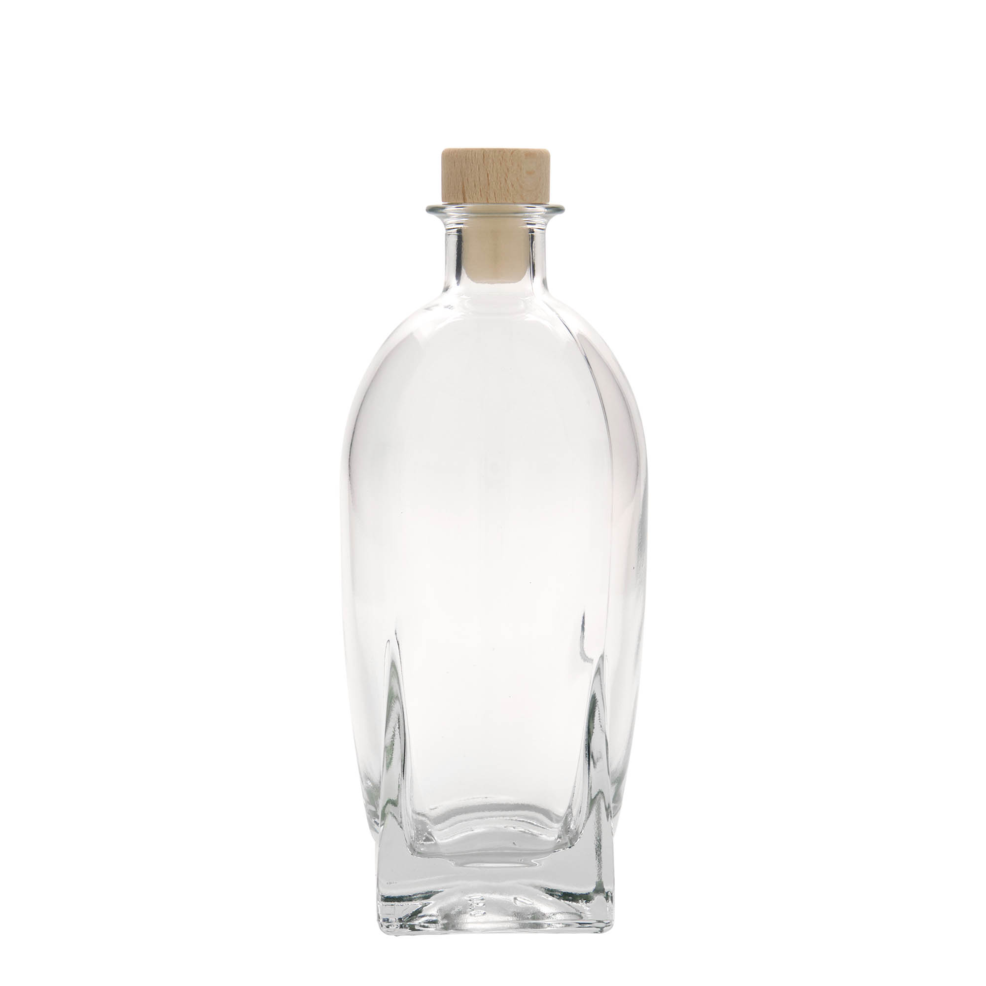 500 ml staklena boca 'Zino', kvadratna, otvor: čep 500 ml staklena boca 'Zino', kvadratna, otvor: čep