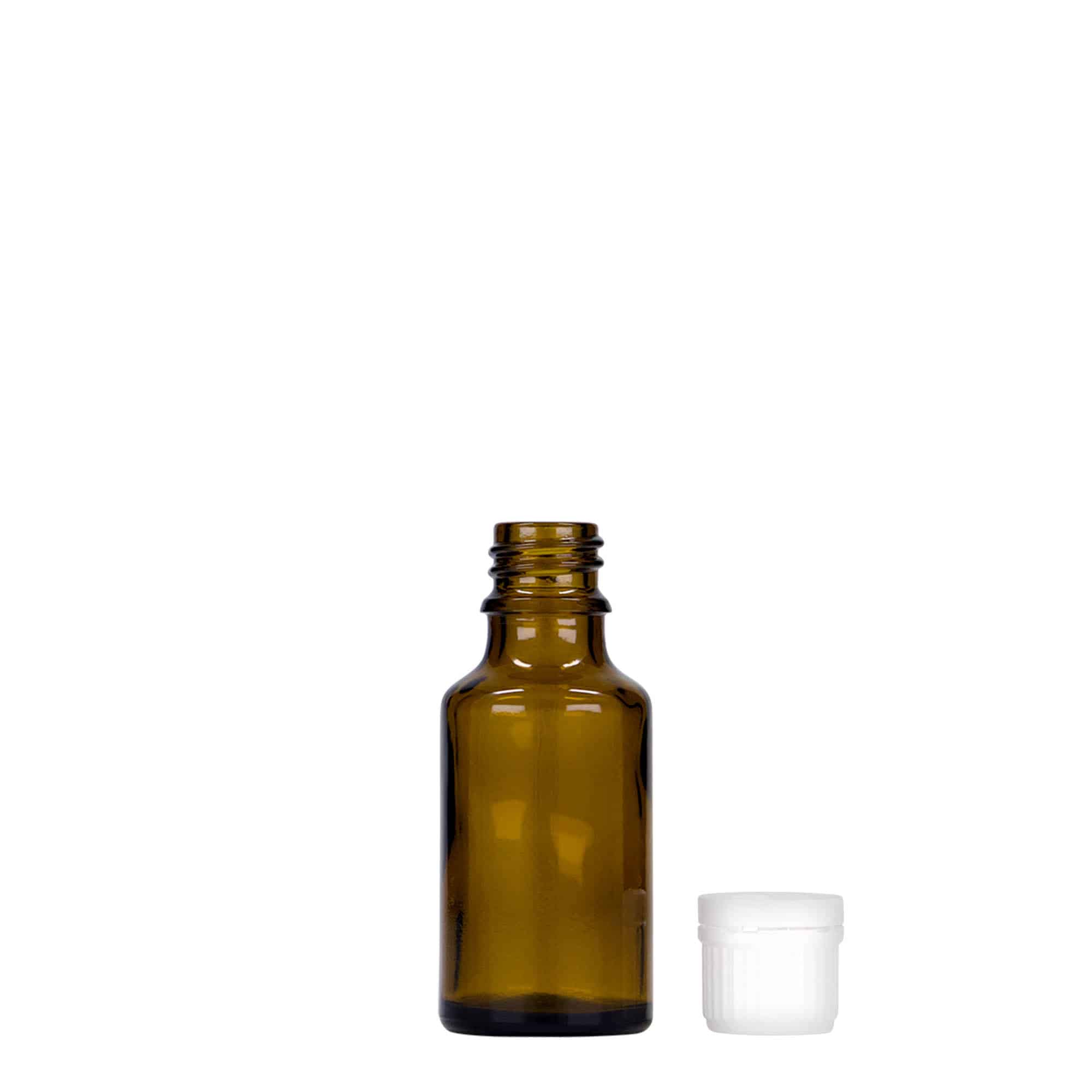 Medicinska boca od 25 ml, staklo, braon, otvor: DIN 18