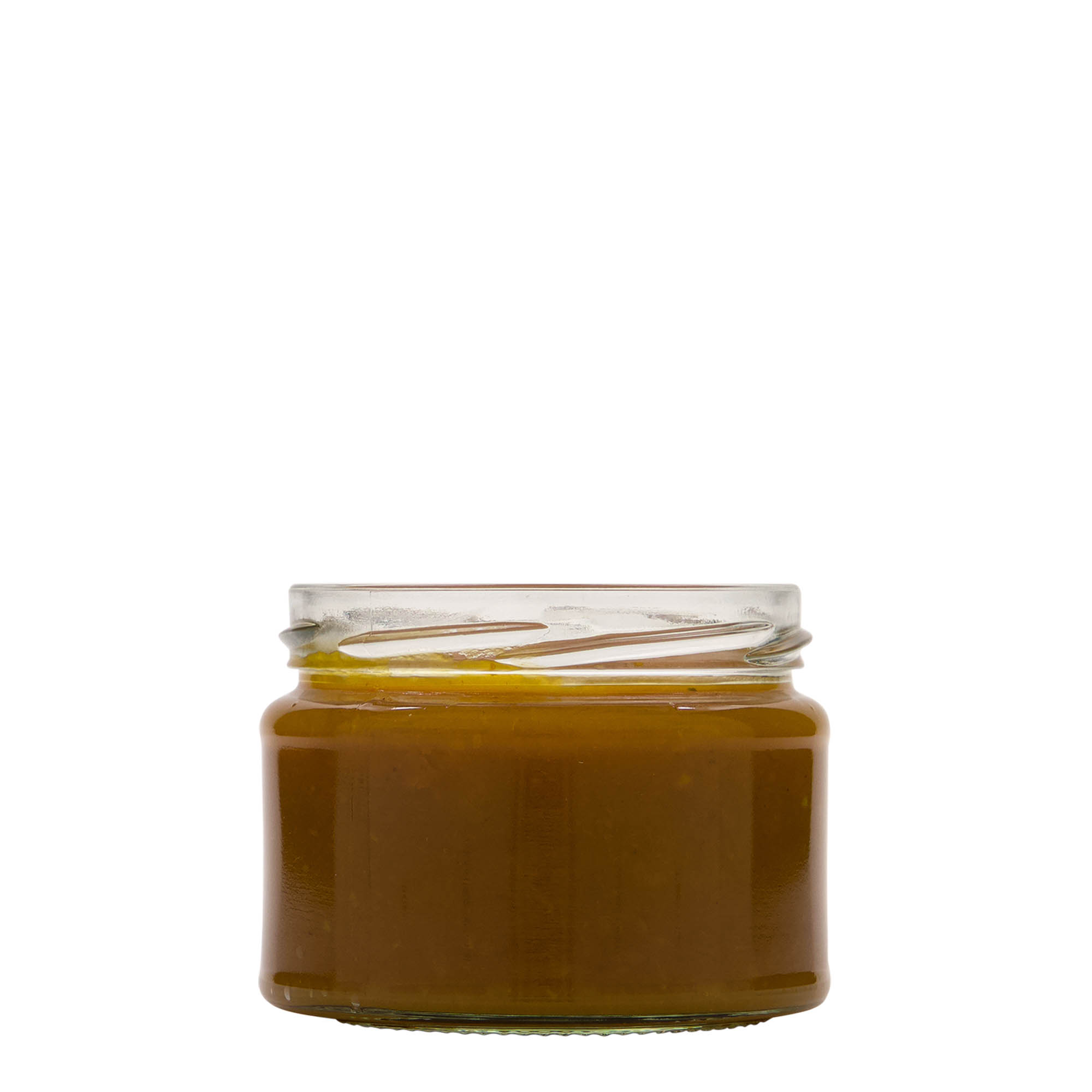 280 ml pljosnato okruglo staklo, otvor: Twist-Off (TO 82) 280 ml pljosnato okruglo staklo, otvor: Twist-Off (TO 82)