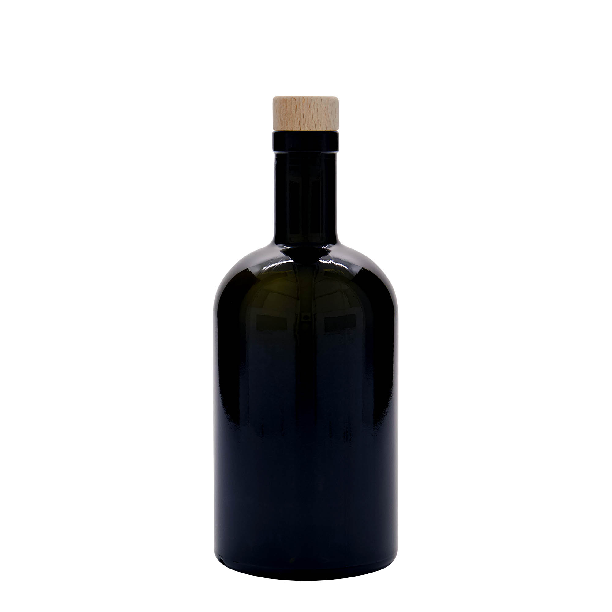 500 ml staklena boca 'Farmacia', antikno zelena, otvor: čep 500 ml staklena boca 'Farmacia', antikno zelena, otvor: čep