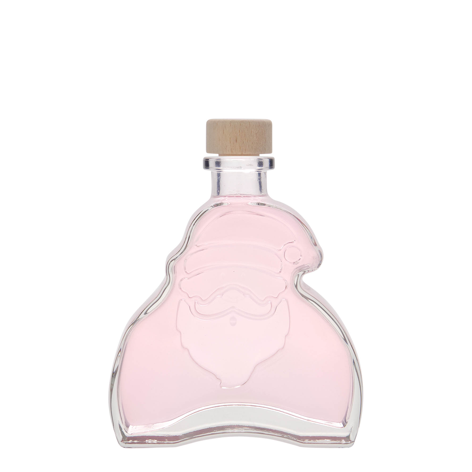 200 ml staklena flaša 'Deda Mraz', otvor: čep