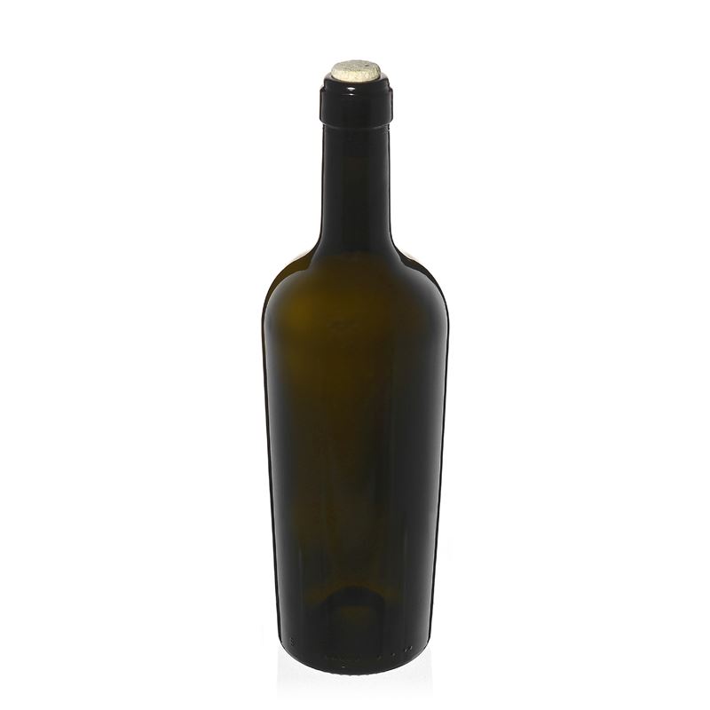 750 ml vinska flaša 'Imperiale', antikno zelena, grlo: pluta