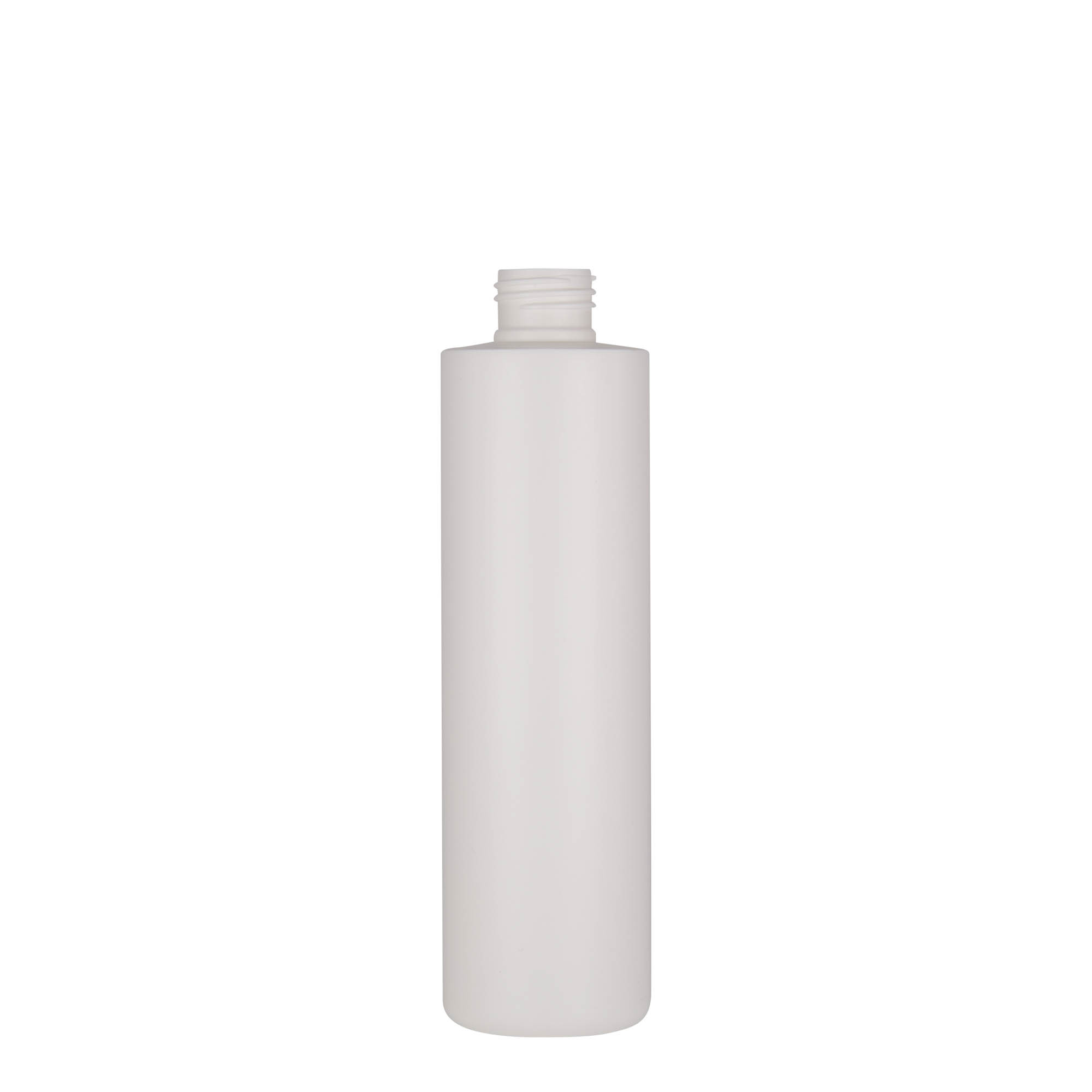 Plastična boca od 250 ml 'Pipe', HDPE, bela, otvor: GPI 24/410 Plastična boca od 250 ml 'Pipe', HDPE, bela, otvor: GPI 24/410