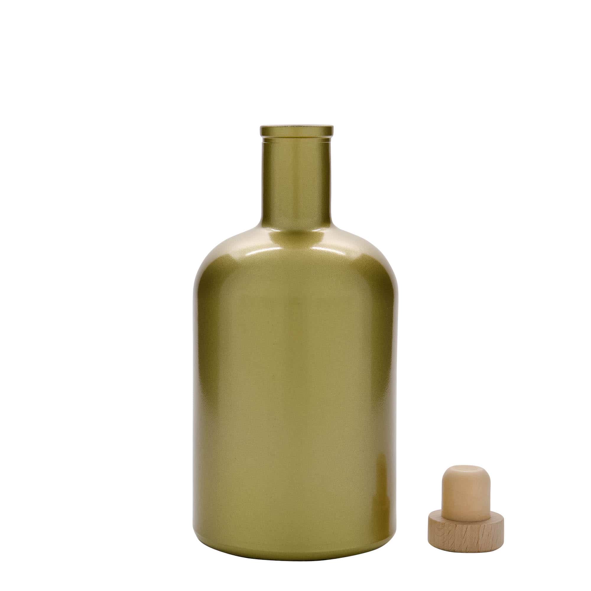 700 ml staklena boca 'Gerardino', zlatna, grlo: plutа