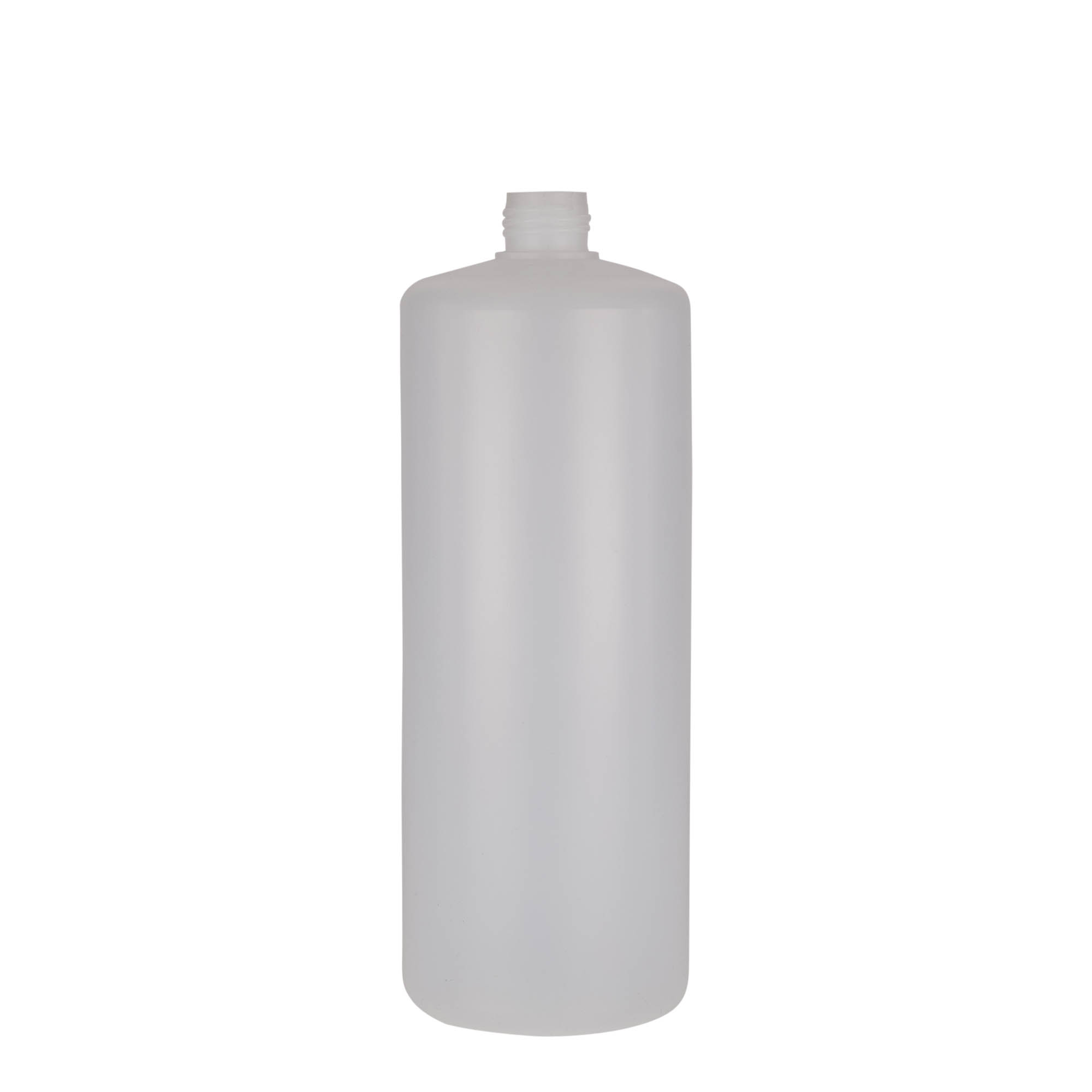 1.000 ml okrugla boca, PE-plastika, prirodna, otvor: navojni zatvarač 1.000 ml okrugla boca, PE-plastika, prirodna, otvor: navojni zatvarač