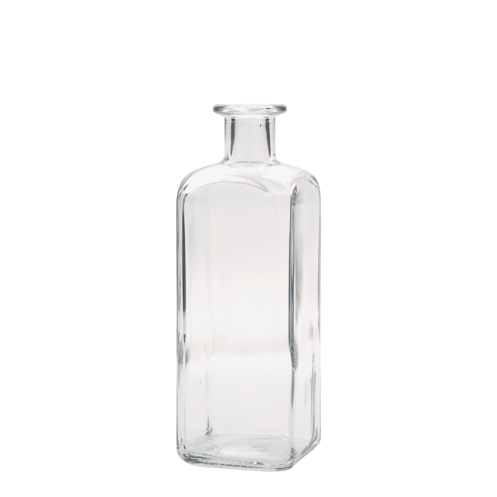 500 ml staklena boca Apotekar Carré, kvadratna, otvor: plutani čep 500 ml staklena boca Apotekar Carré, kvadratna, otvor: plutani čep