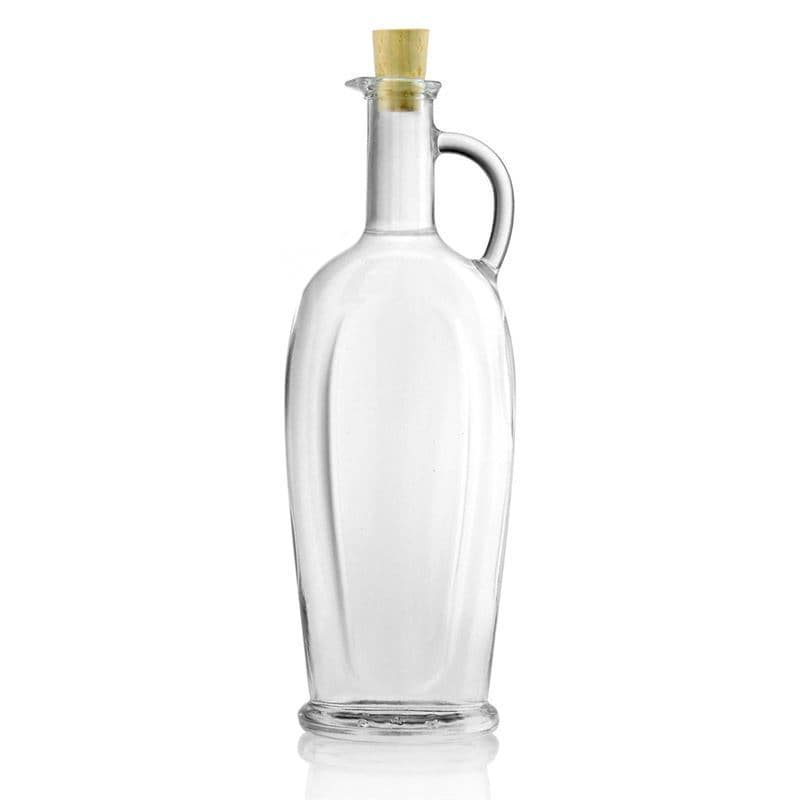 Staklena boca od 500 ml 'Eleganta', ovalna, otvor: Plutani čep Staklena boca od 500 ml 'Eleganta', ovalna, otvor: Plutani čep
