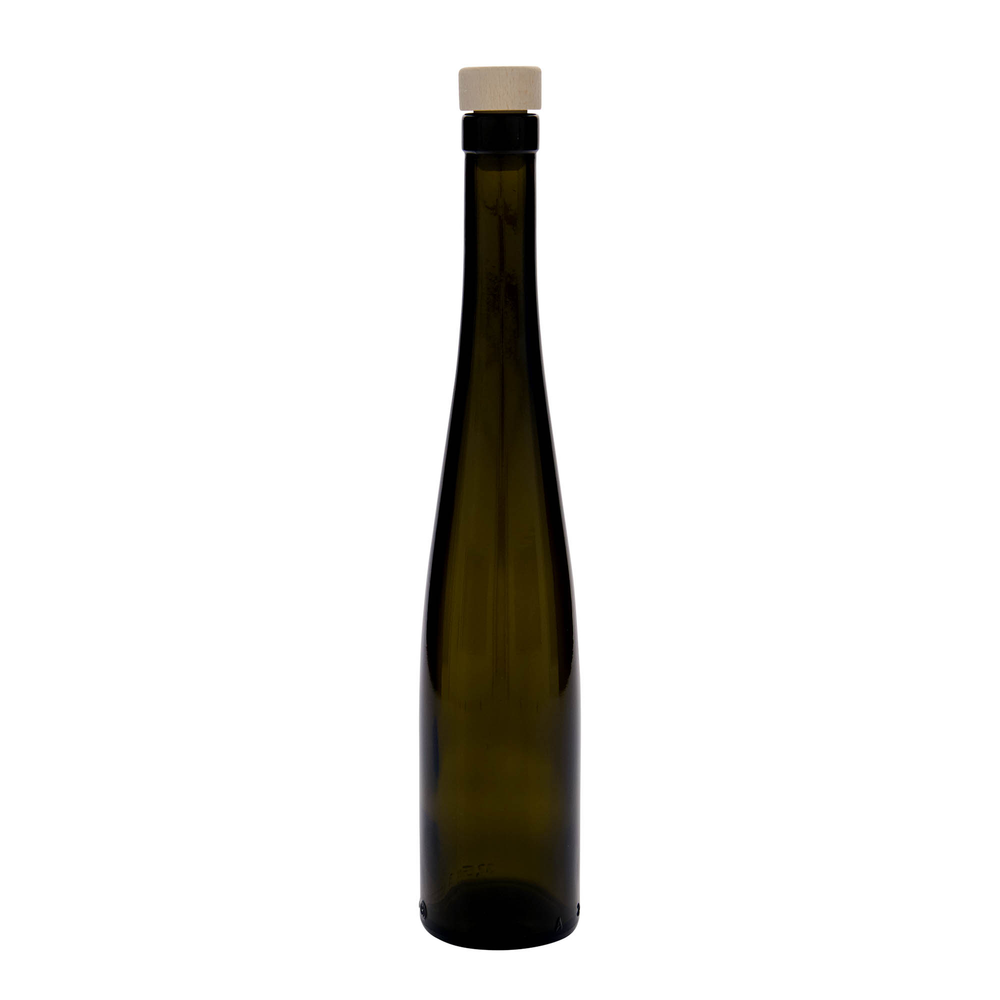 375 ml staklena flaša 'Weinschlegel', antikno zelena, grlo: čep
