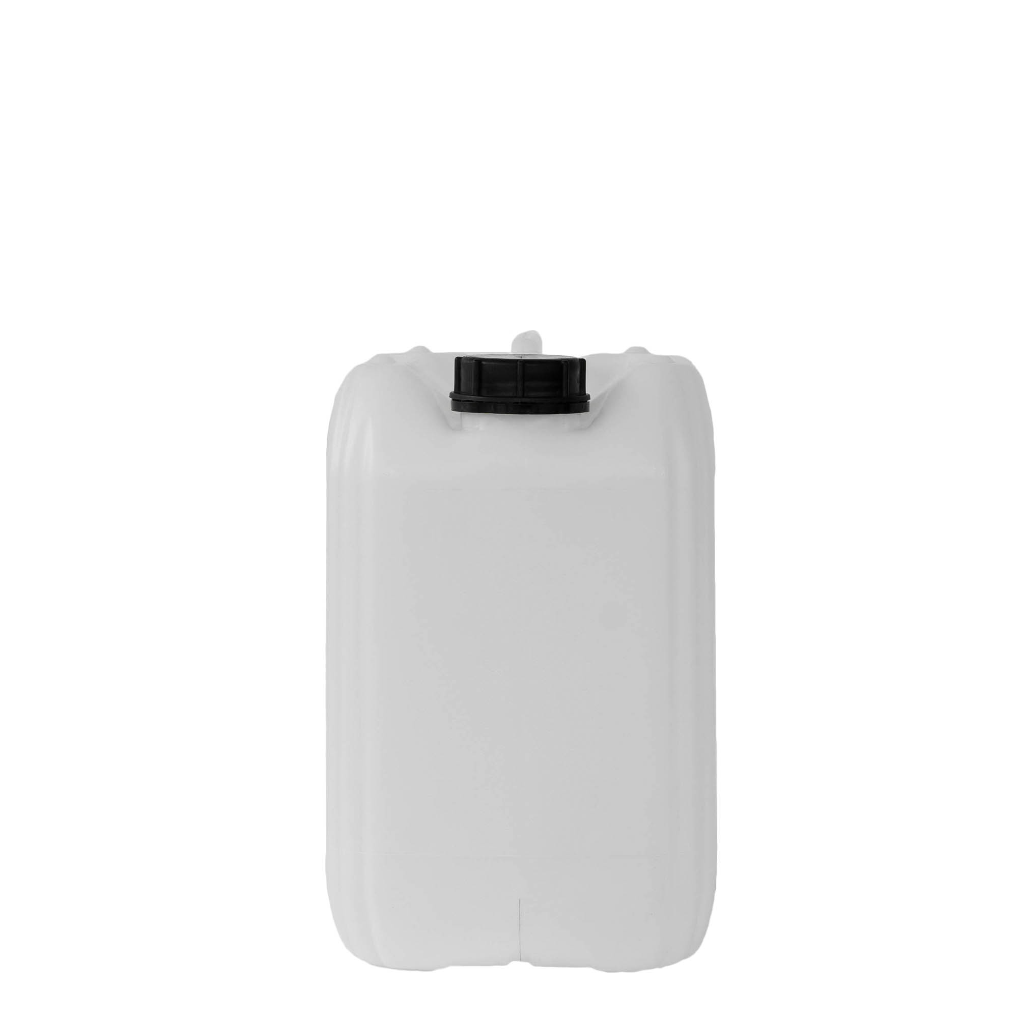 10 l kanister, pravougaoni, HDPE-plastika, prirodno, otvor: ND 55