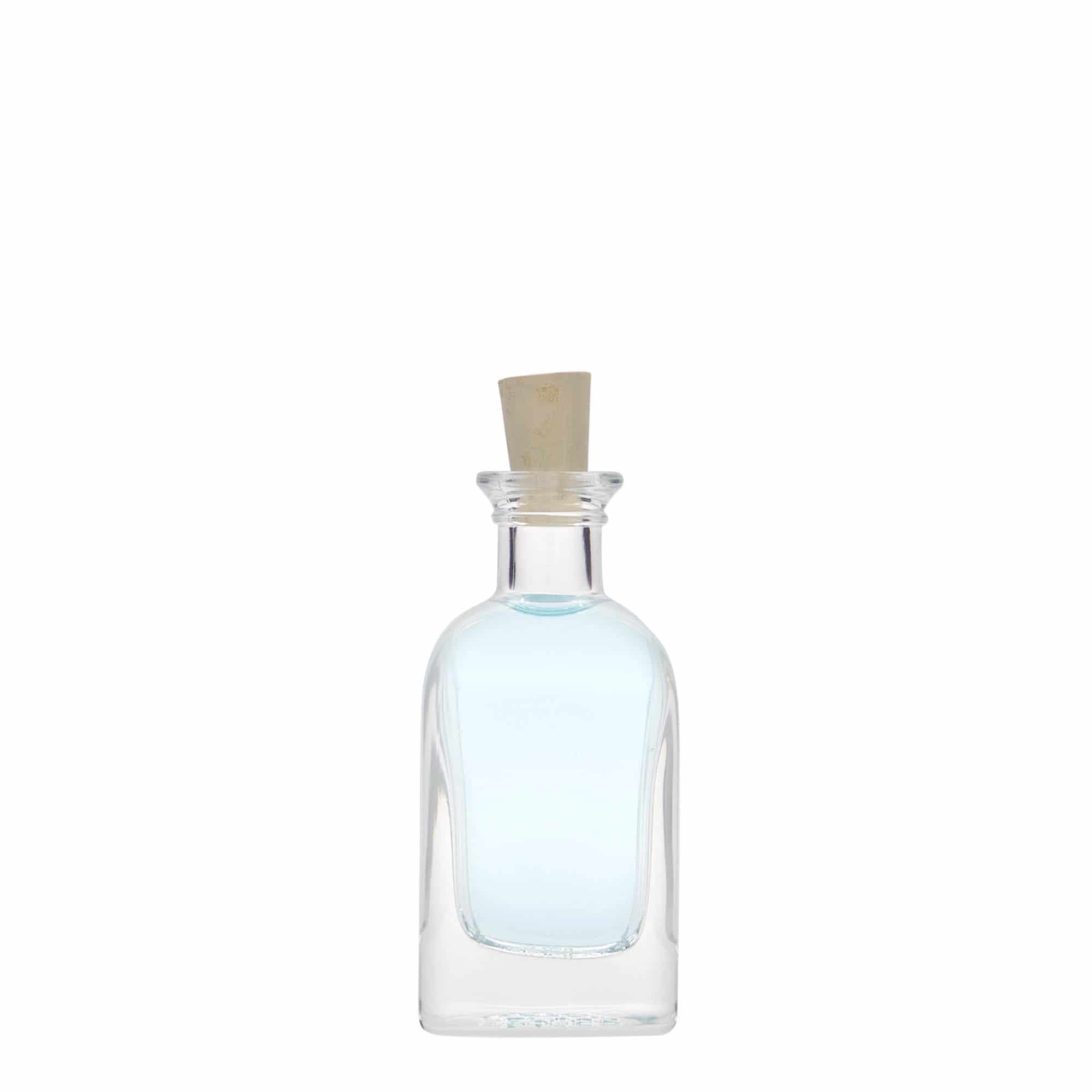 40 ml staklena flaša Apotheker Carré, kvadratna, otvor: pluta