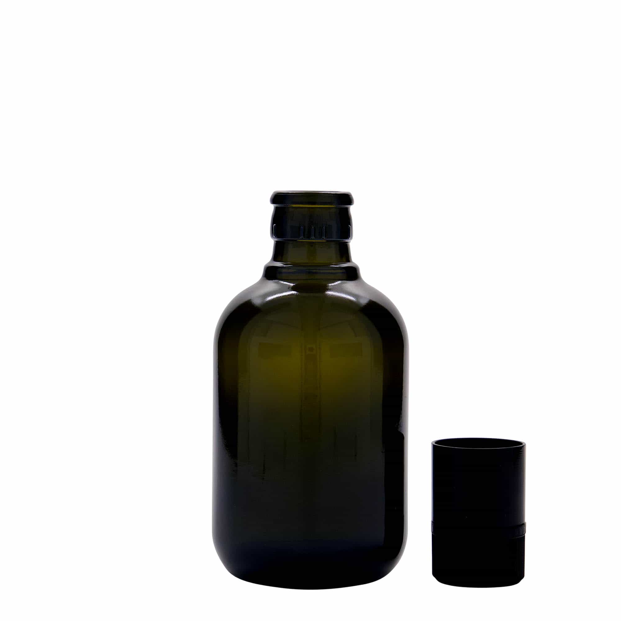 Boca za sirće/ulje od 250 ml 'Biolio', staklo, antik zelena, otvor: DOP