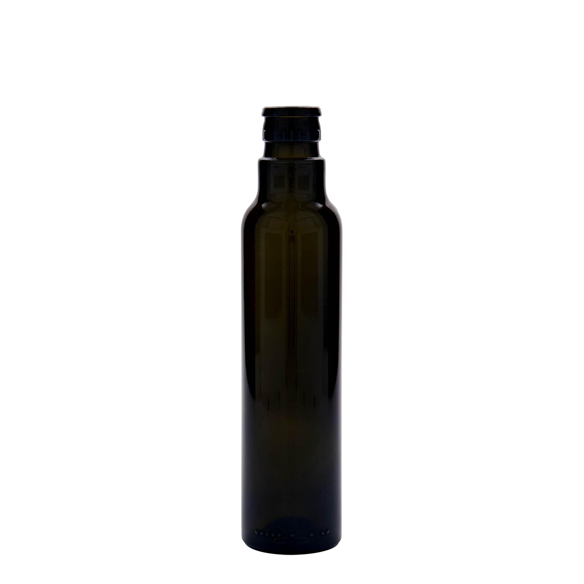 250 ml flaša za sirće/ulje 'Willy New', staklo, antikno zeleno, grlo: DOP