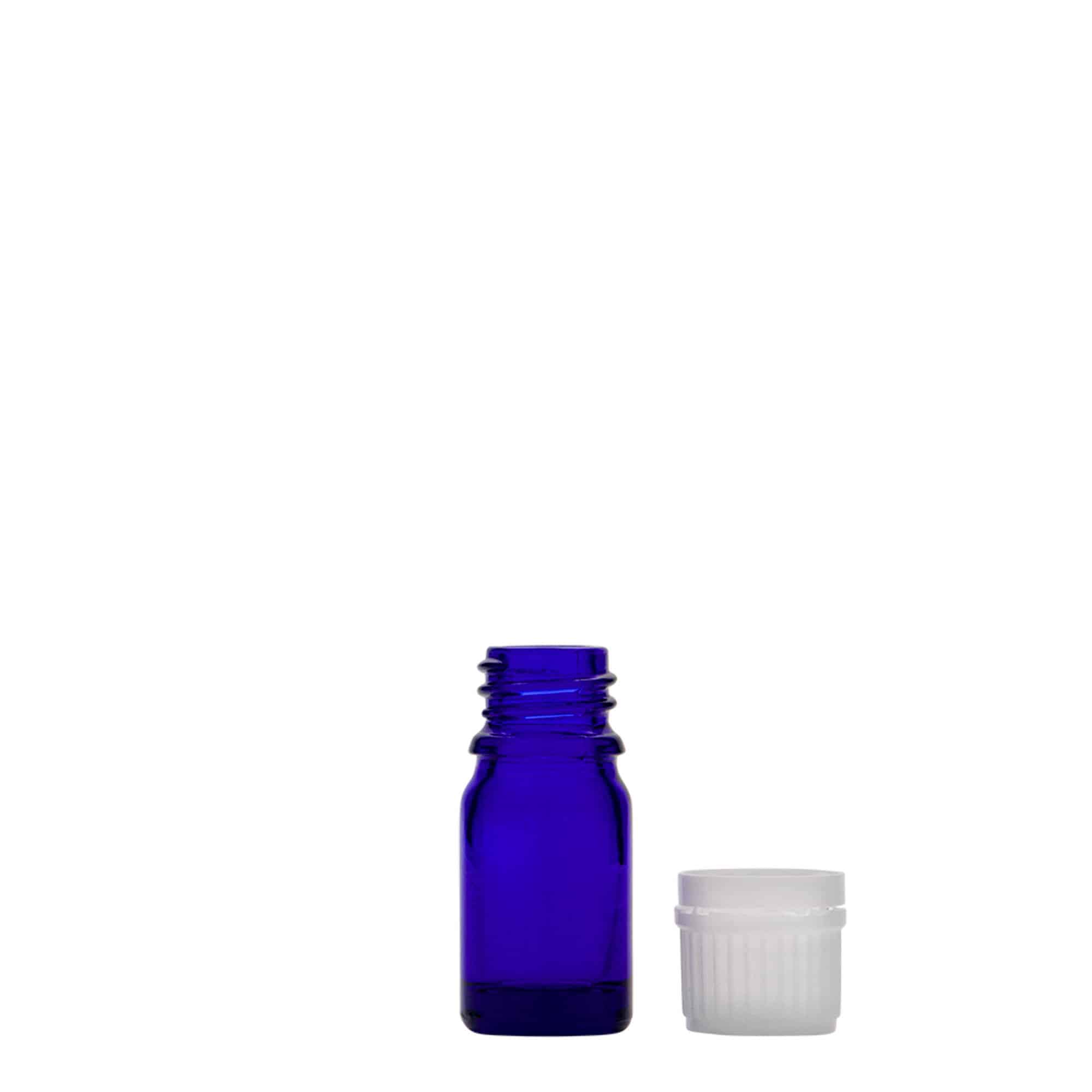 5 ml medicinska bočica, staklo, kraljevsko plava, otvor: DIN 18 5 ml medicinska bočica, staklo, kraljevsko plava, otvor: DIN 18