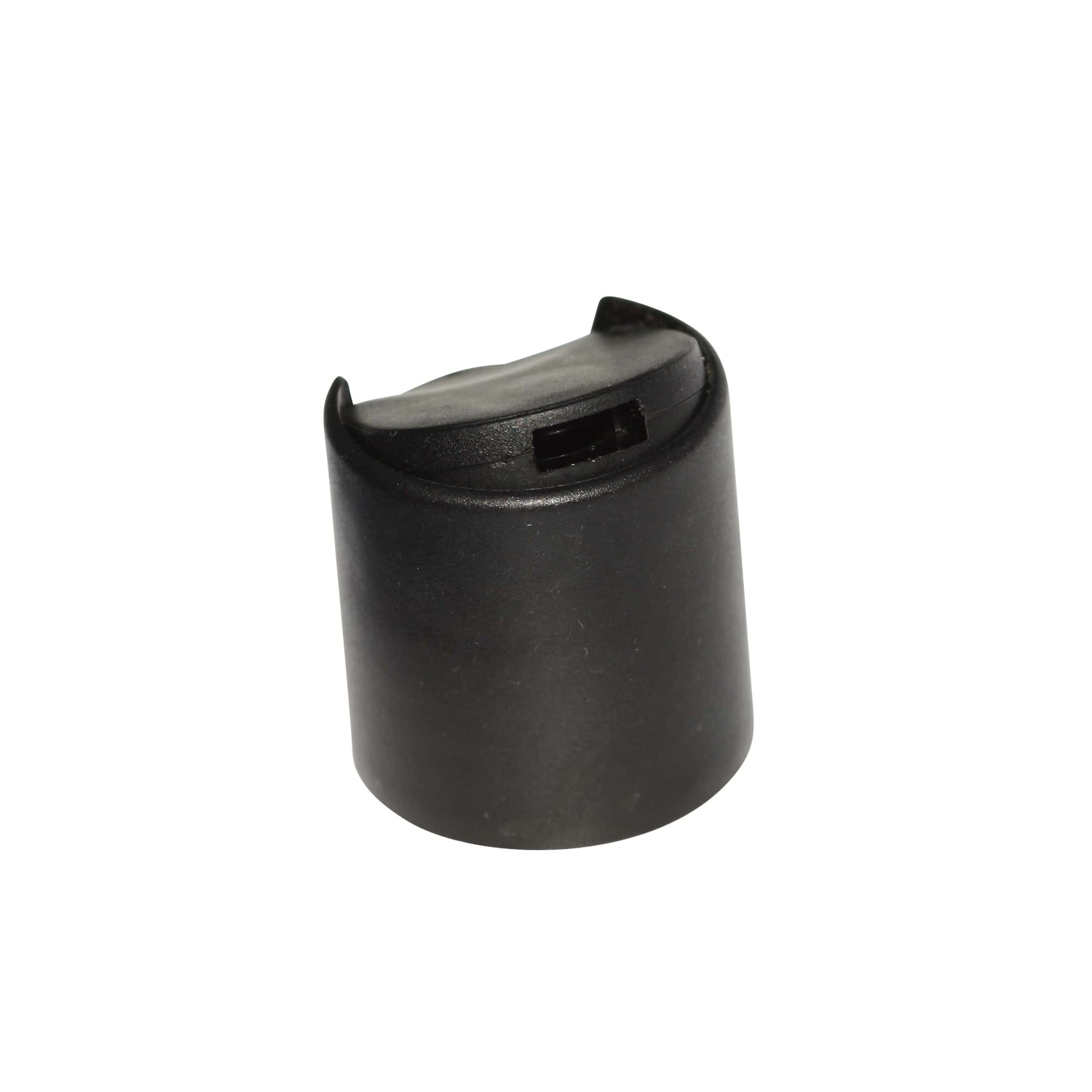Zatvarač sa navojem Disc Top, PP plastika, crna, za otvor: 24/410