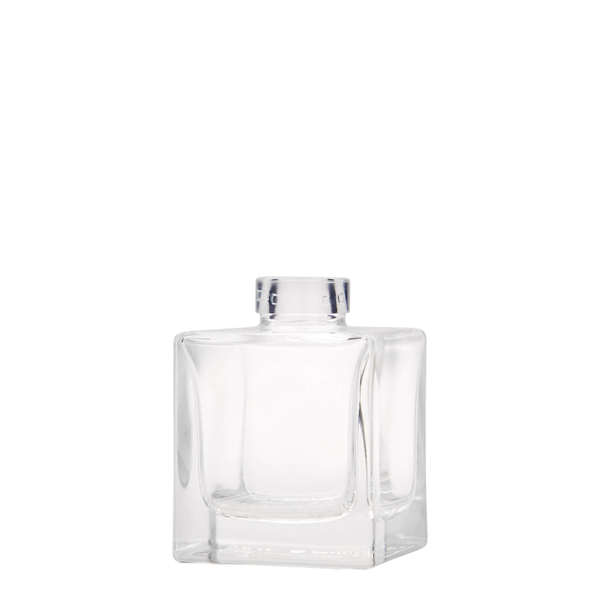 100 ml staklena flaša 'Cube', kvadratna, otvor: čep 100 ml staklena flaša 'Cube', kvadratna, otvor: čep