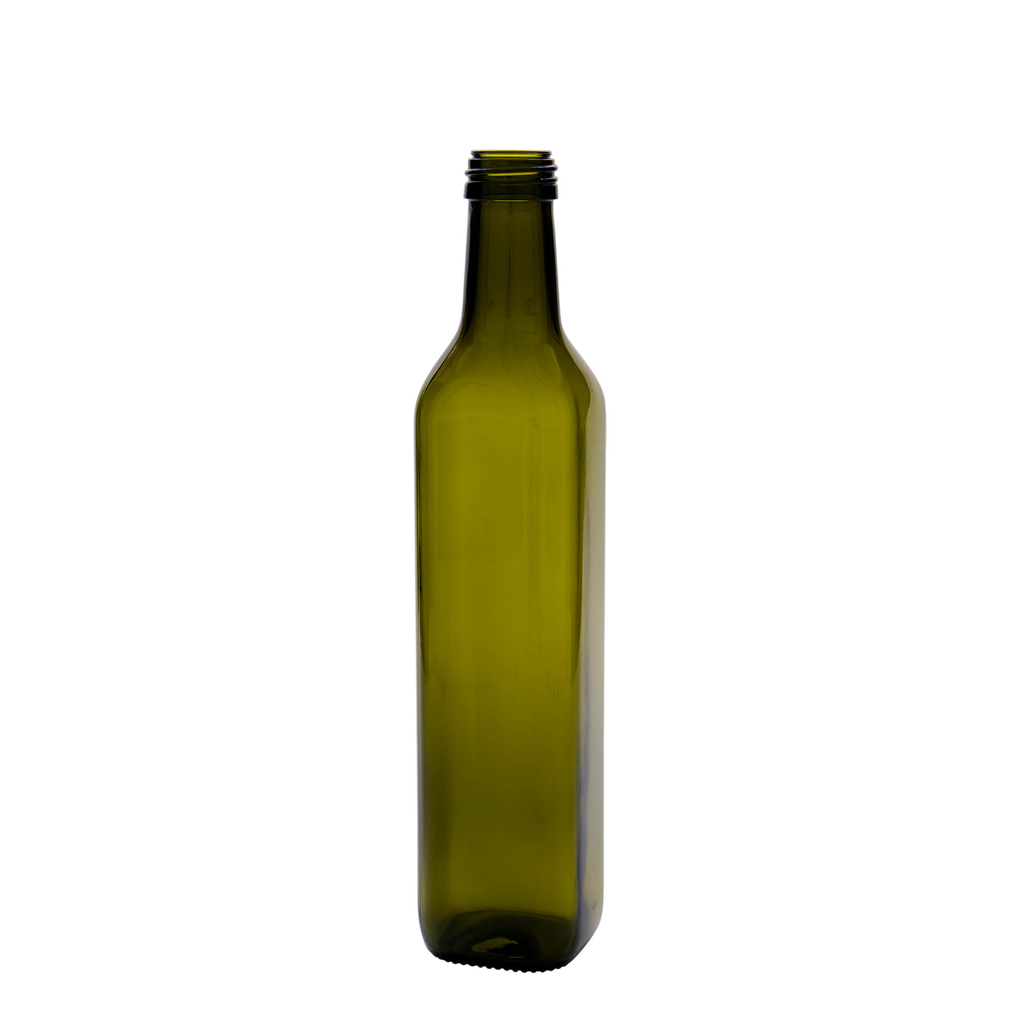 500 ml staklena boca 'Marasca', kvadratna, antikno zelena, grlo: PP 31,5 500 ml staklena boca 'Marasca', kvadratna, antikno zelena, grlo: PP 31,5