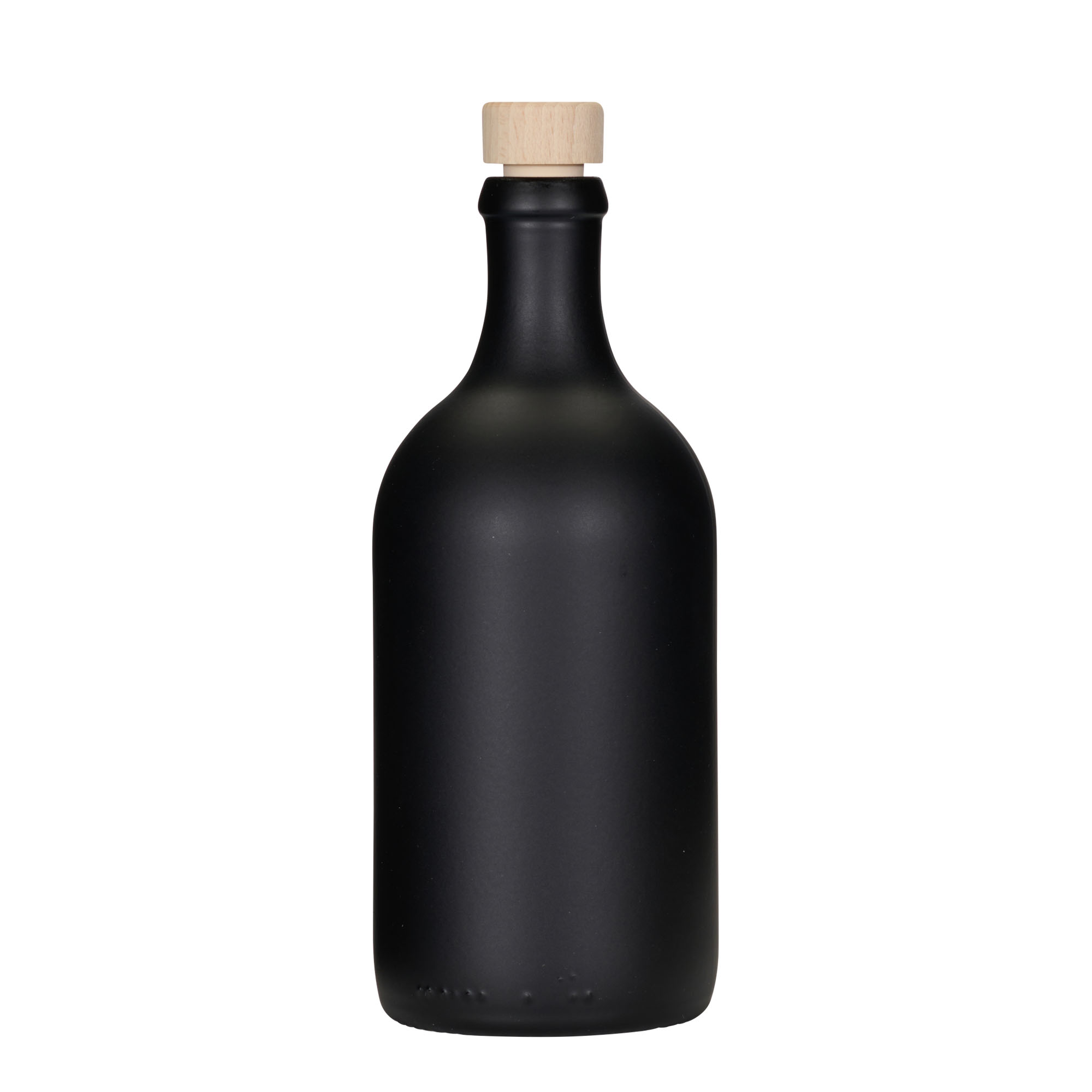 500 ml staklena boca 'Ginevra Leggera', crna, grlo: čep 500 ml staklena boca 'Ginevra Leggera', crna, grlo: čep