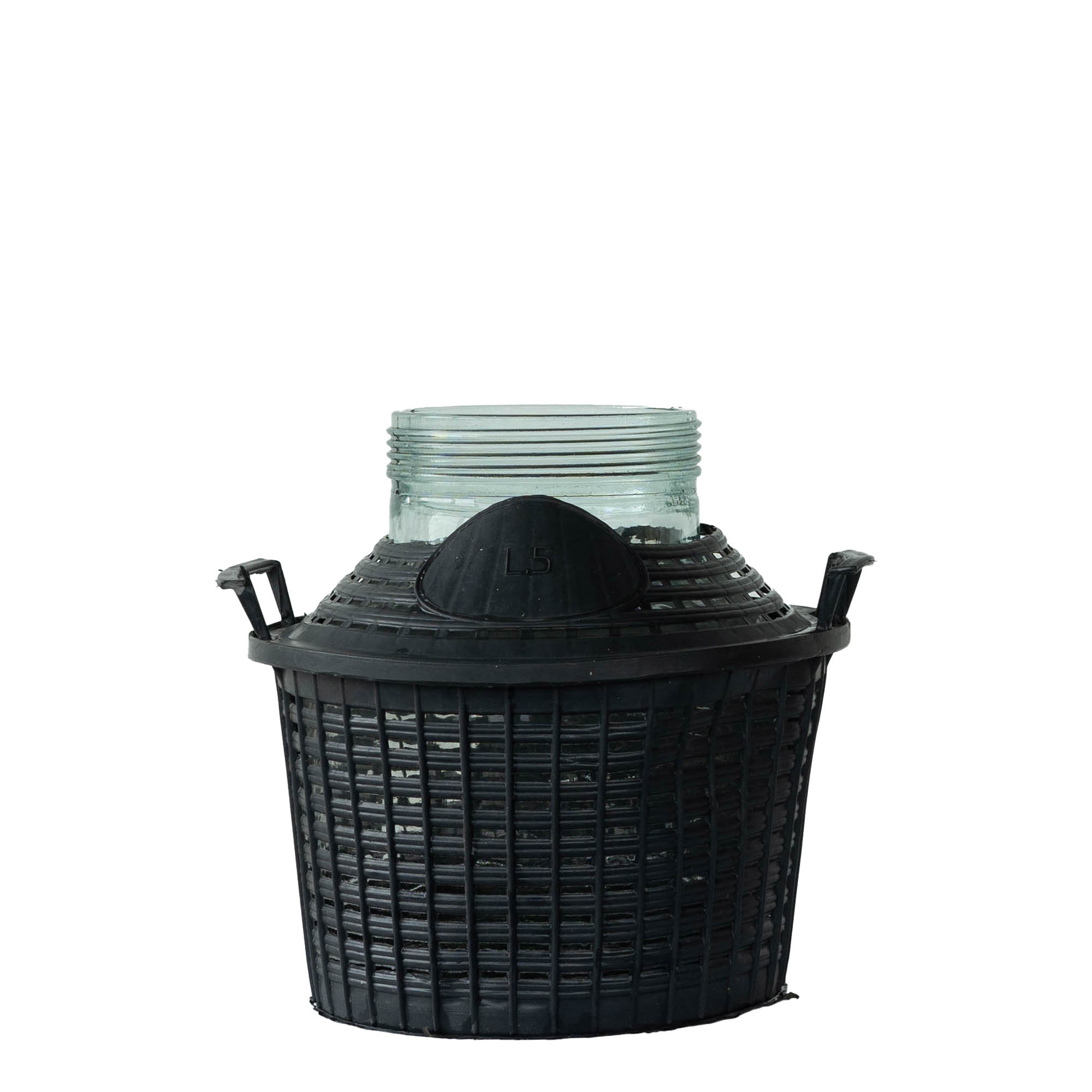 5 l balonska boca širokog grla, staklo, otvor: navojni zatvarač 5 l balonska boca širokog grla, staklo, otvor: navojni zatvarač