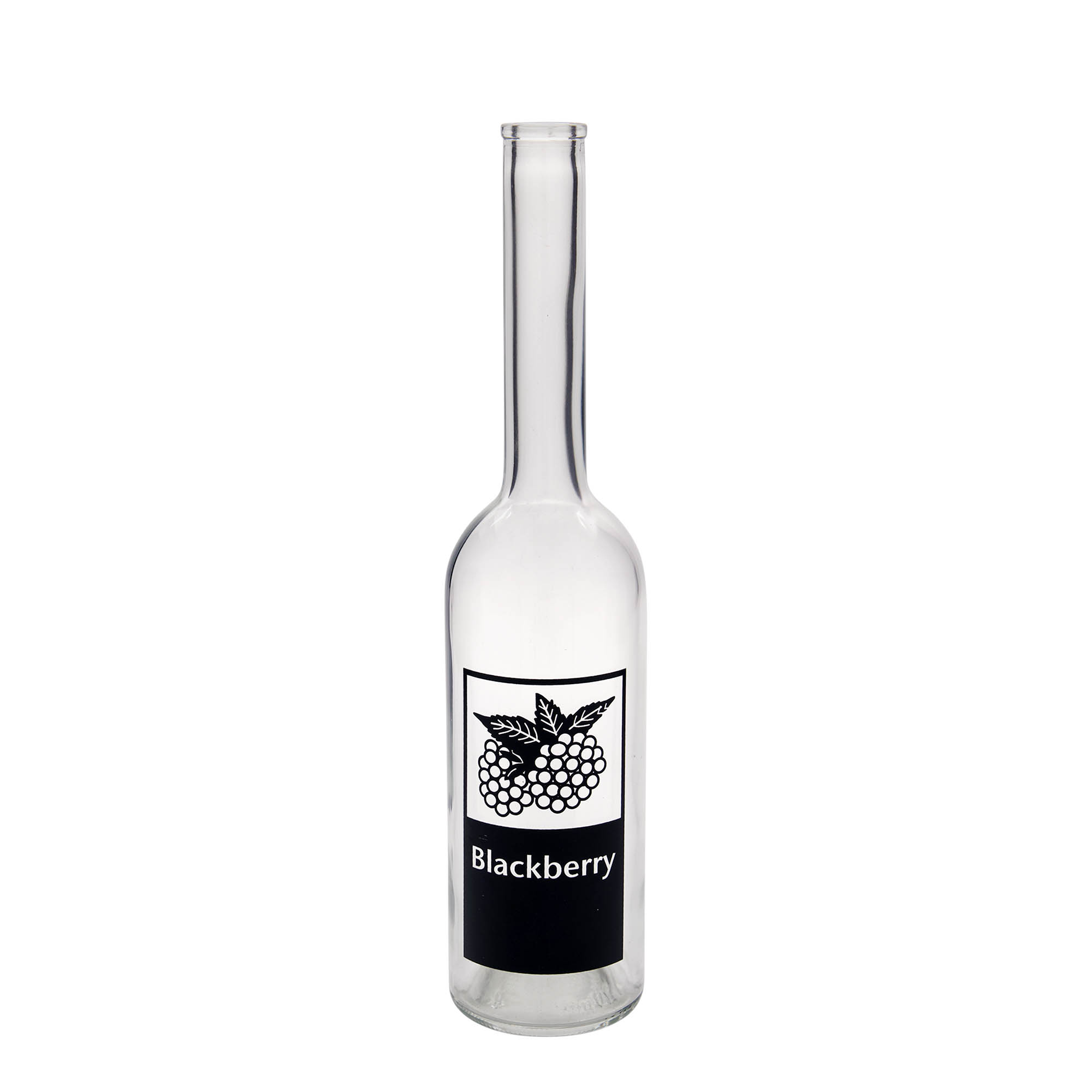 500 ml staklena flaša 'Opera', motiv: kupina, grlo: plutа 500 ml staklena flaša 'Opera', motiv: kupina, grlo: plutа
