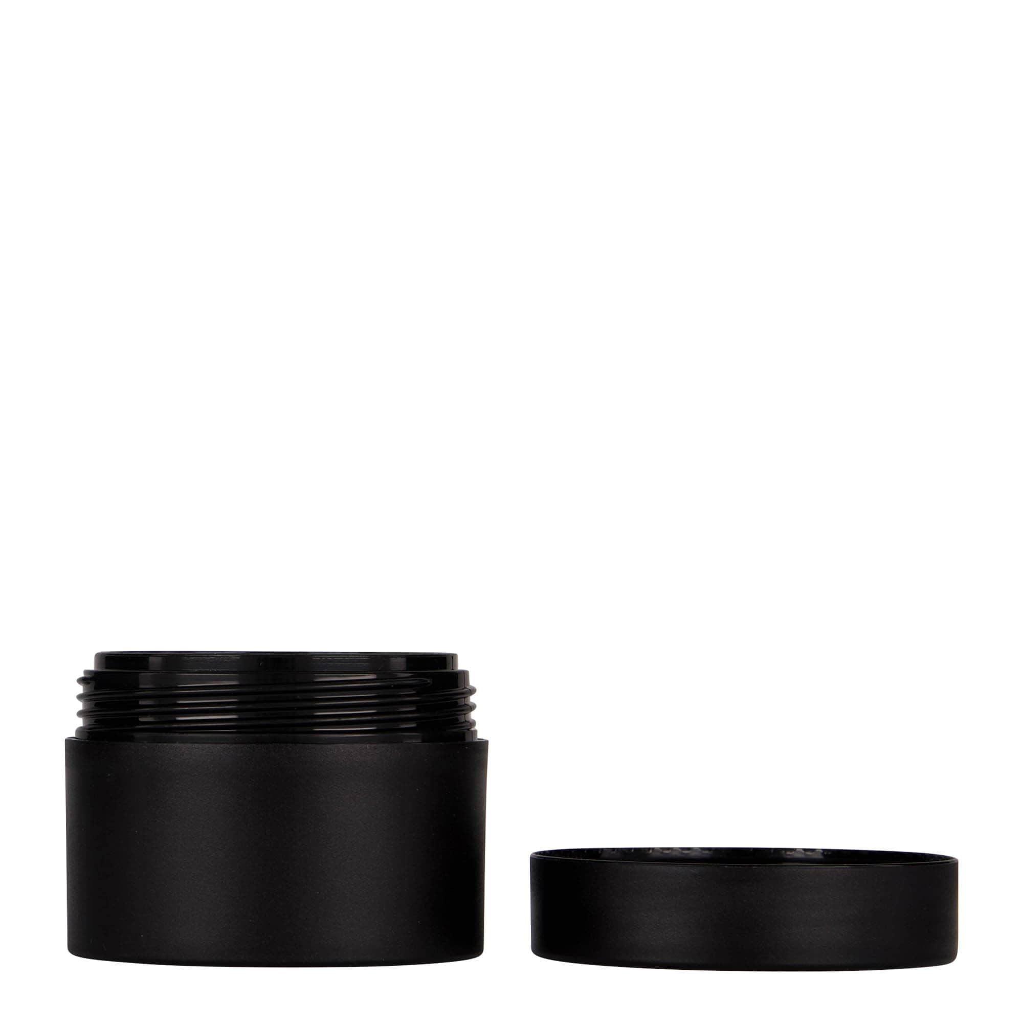 50 ml plastična posuda 'Antonella', PP, crna, otvor: navojni zatvarač