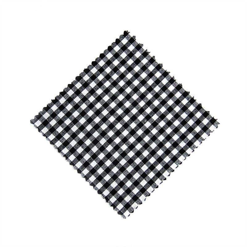 Ukrasna tkanina za tegle karirana 12x12, kvadratna, tekstil, crna, otvor: TO38-TO53 Ukrasna tkanina za tegle karirana 12x12, kvadratna, tekstil, crna, otvor: TO38-TO53