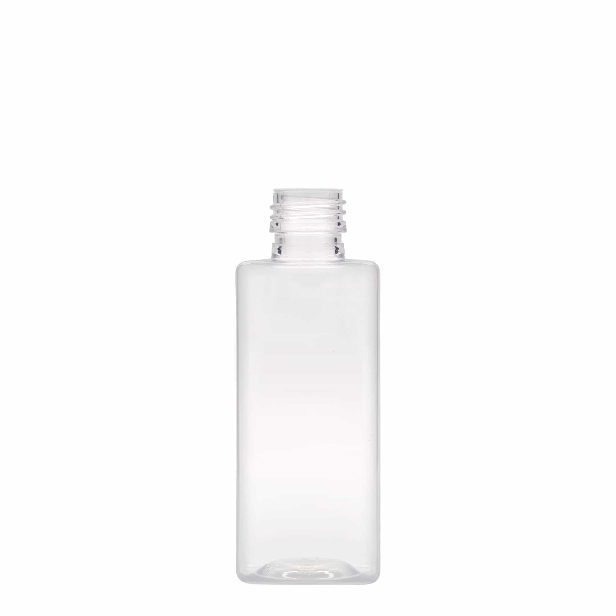 250 ml PET-flaša 'Karl', kvadratna, plastika, grlo: PP 28