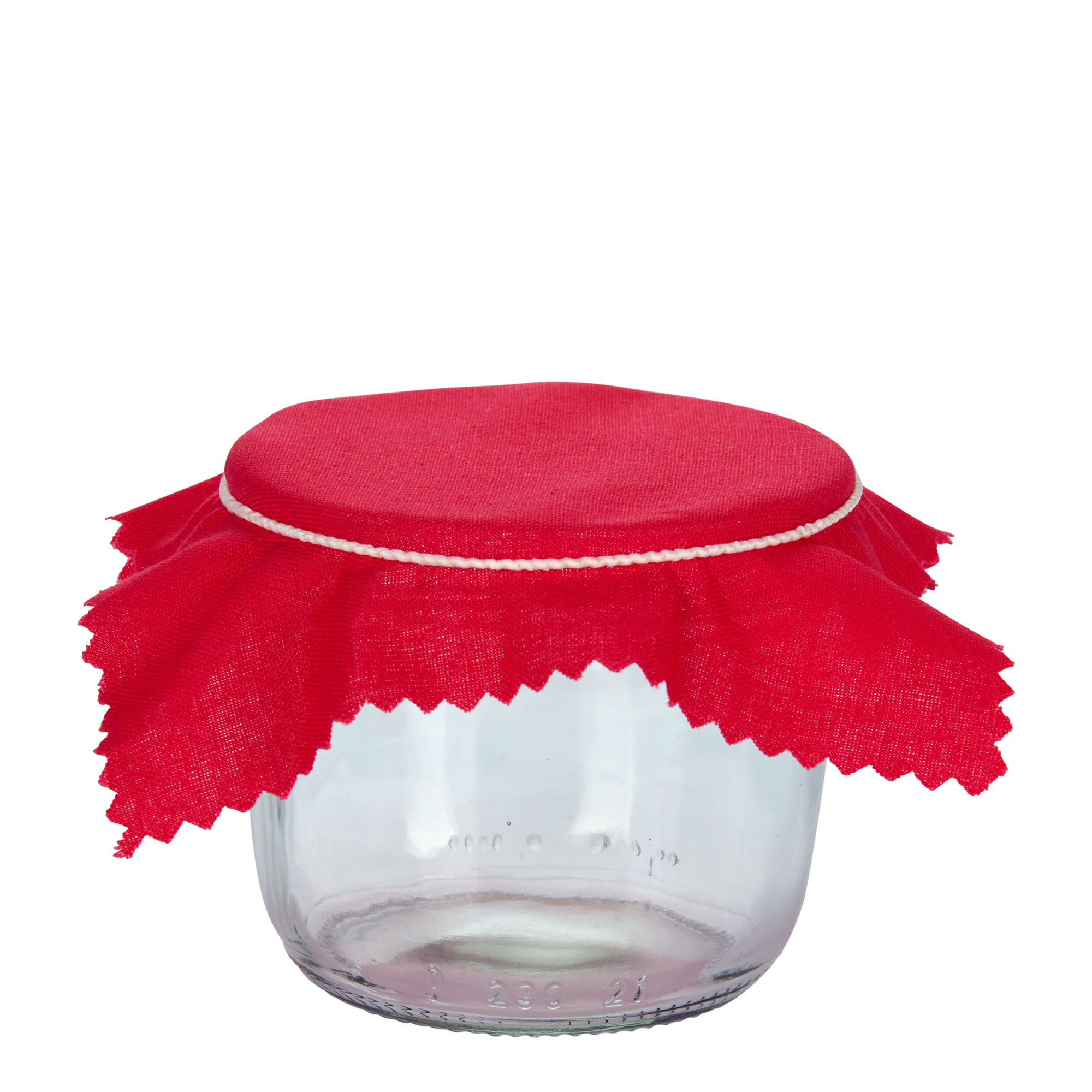 Tkaninska podmetač 12x12, kvadratni, tekstil, crvena, grlo: TO38-TO53