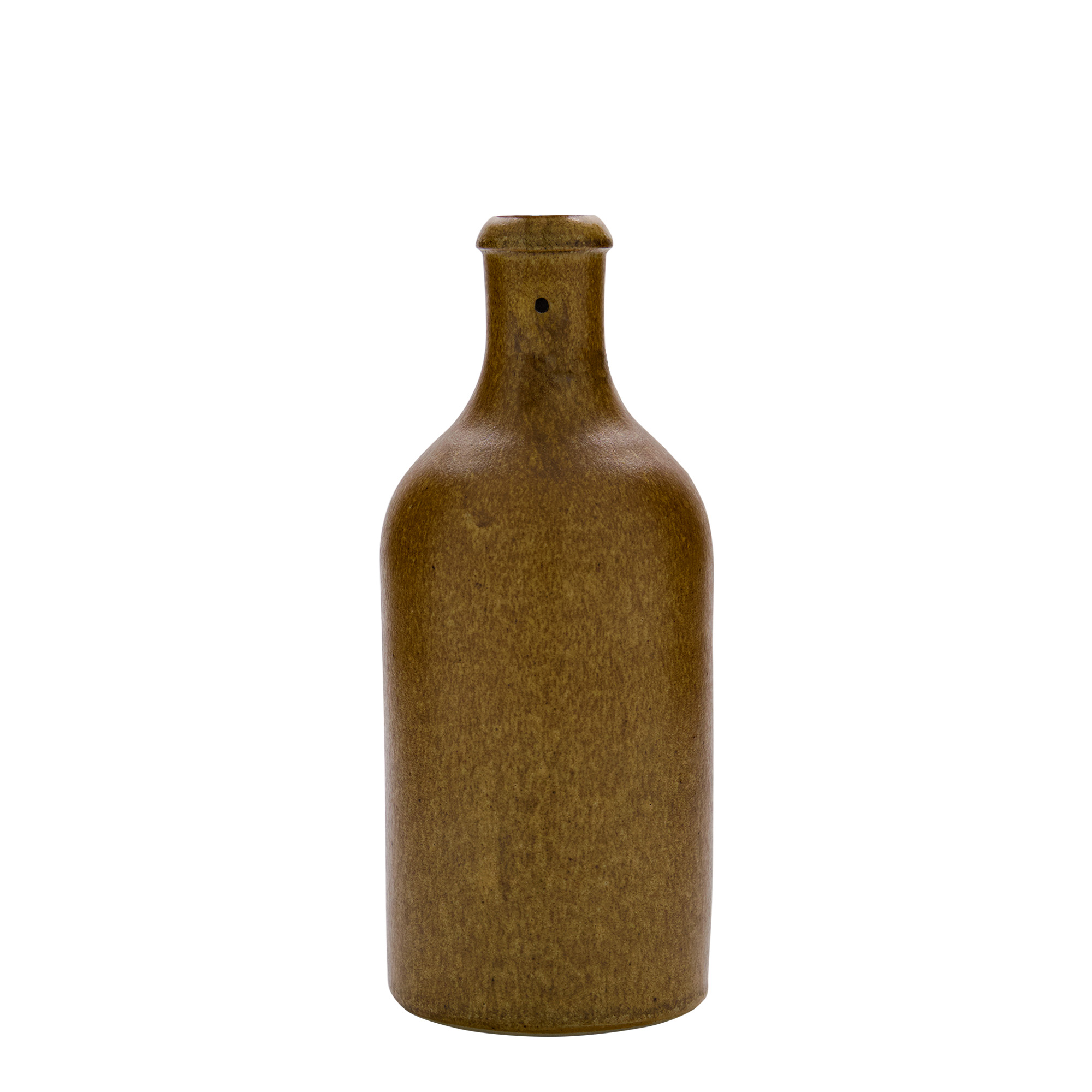 500 ml glineni vrč, kamenina, braon-kristal, otvor: zatvarač sa kopčom