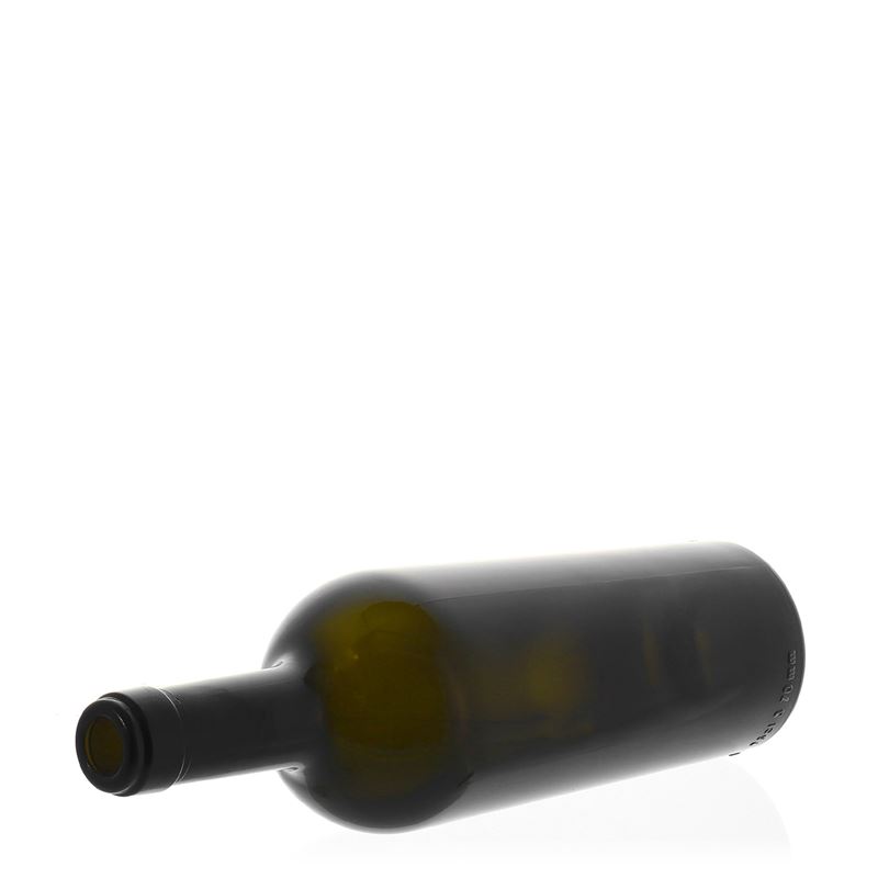 750 ml vinska flaša 'Imperiale', antikno zelena, grlo: pluta