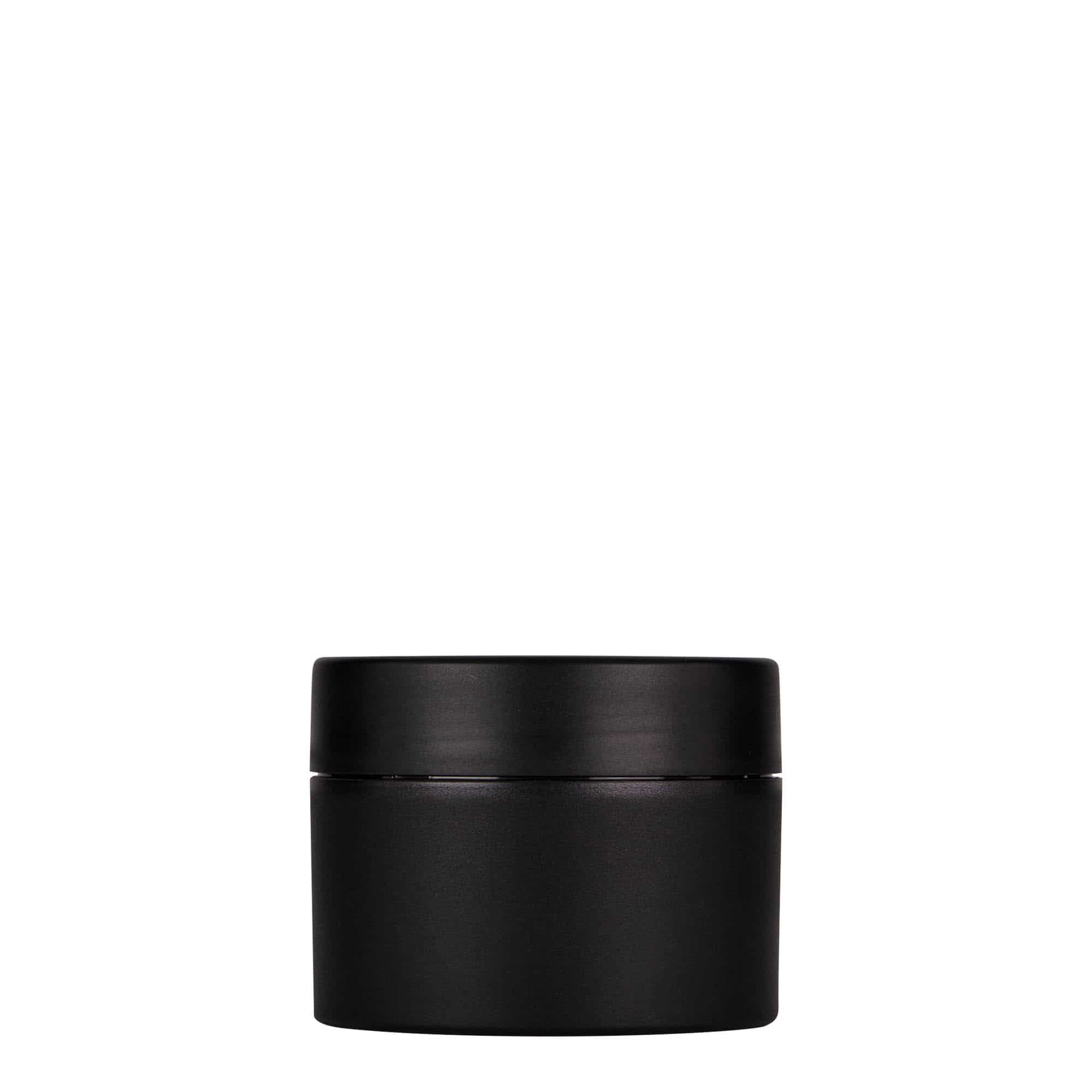 100 ml plastična posuda 'Antonella', PP, crna, otvor: navojni zatvarač