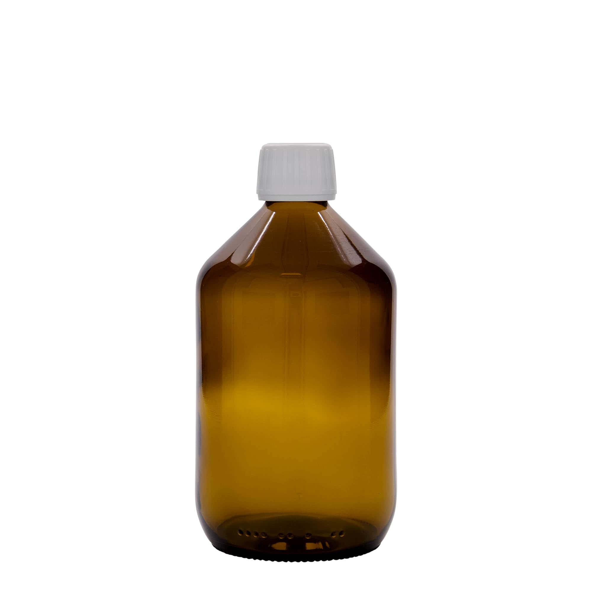 500 ml medicinska boca, braon, staklo, grlo: PP 28