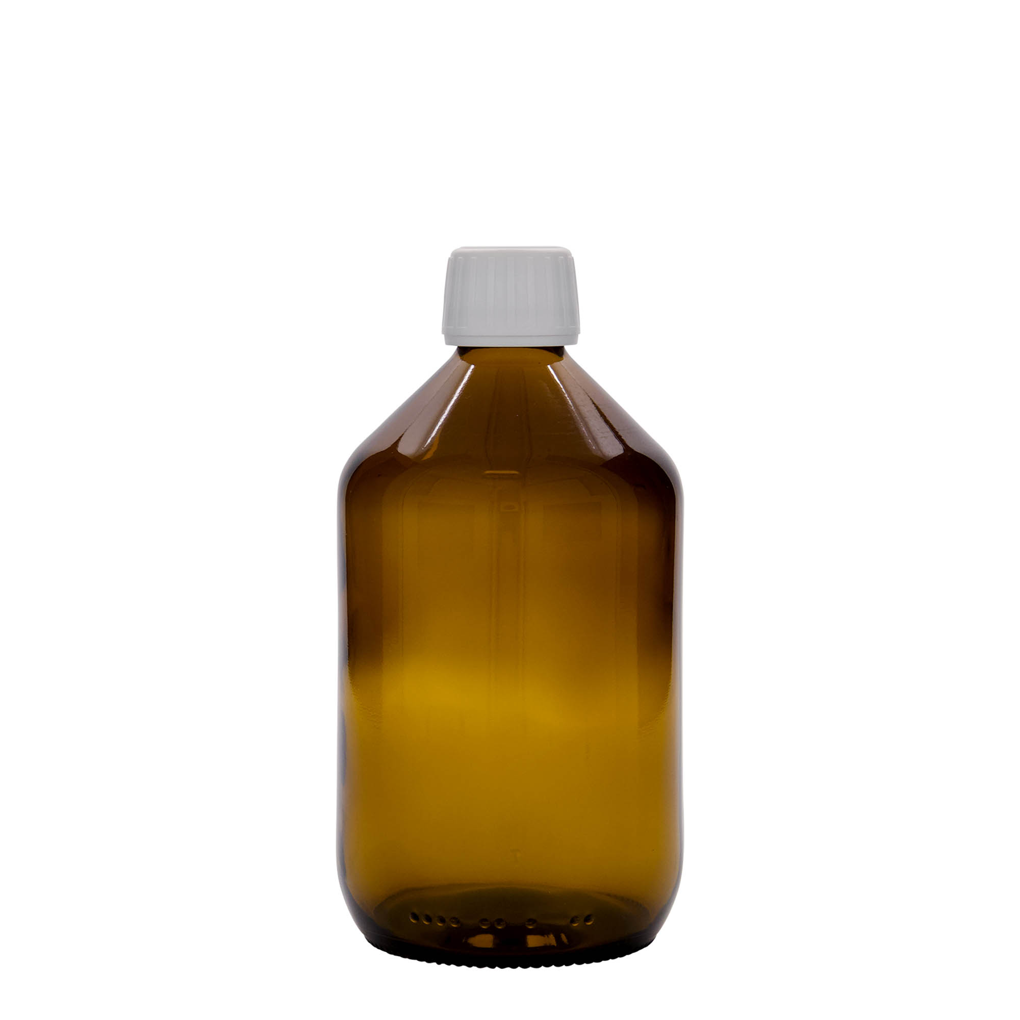 500 ml medicinska boca, braon, staklo, grlo: PP 28 500 ml medicinska boca, braon, staklo, grlo: PP 28