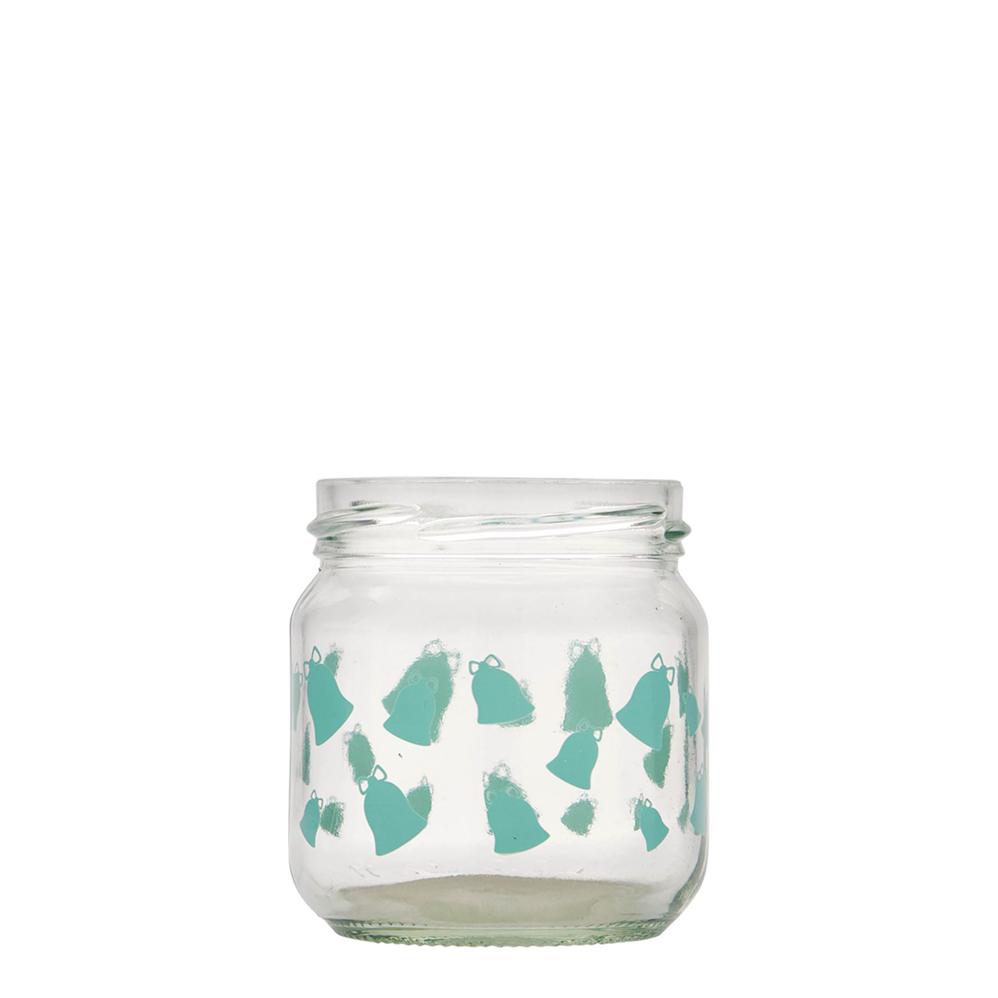 212 ml okrugla tegla, motiv: zvonce, grlo: Twist-Off (TO 66)