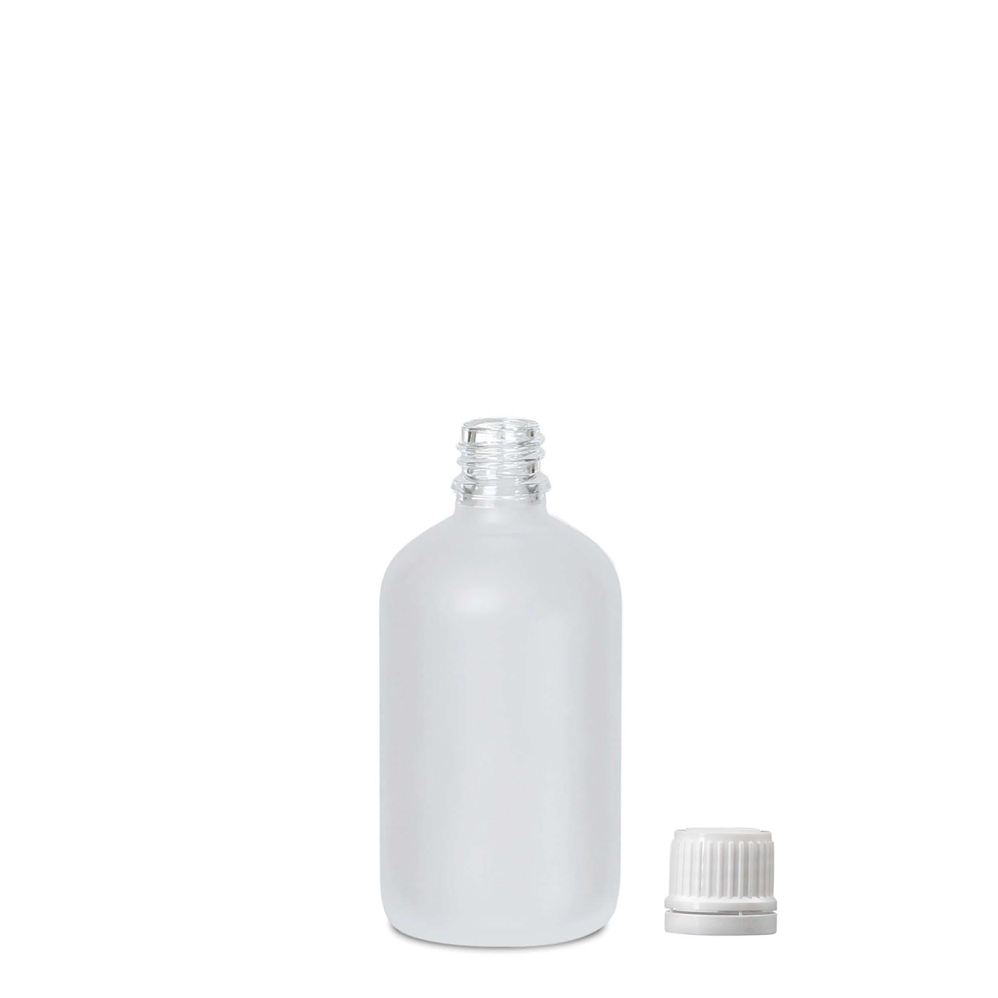 100 ml medicinska bočica, staklo, mat smeđa, grlo: DIN 18