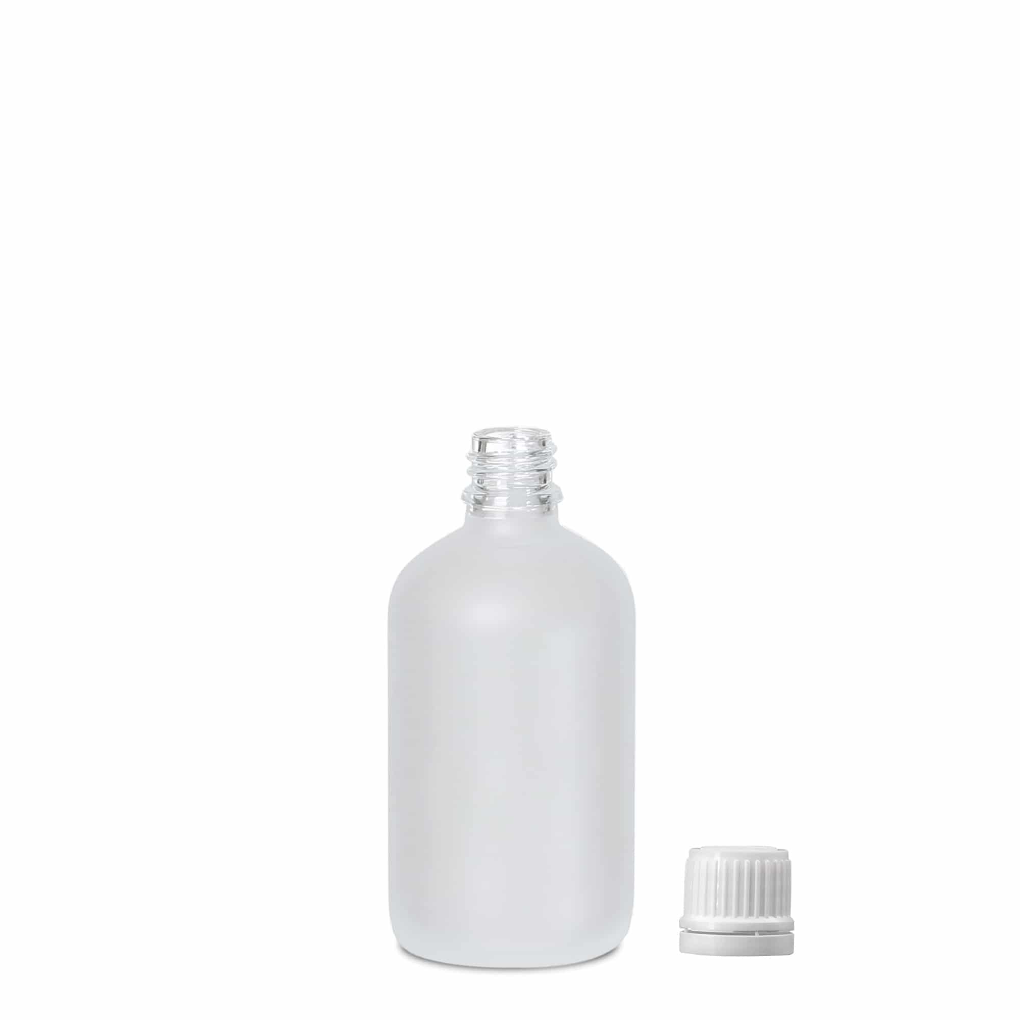 100 ml medicinska bočica, staklena, zamrznuta, grlo: DIN 18 100 ml medicinska bočica, staklena, zamrznuta, grlo: DIN 18