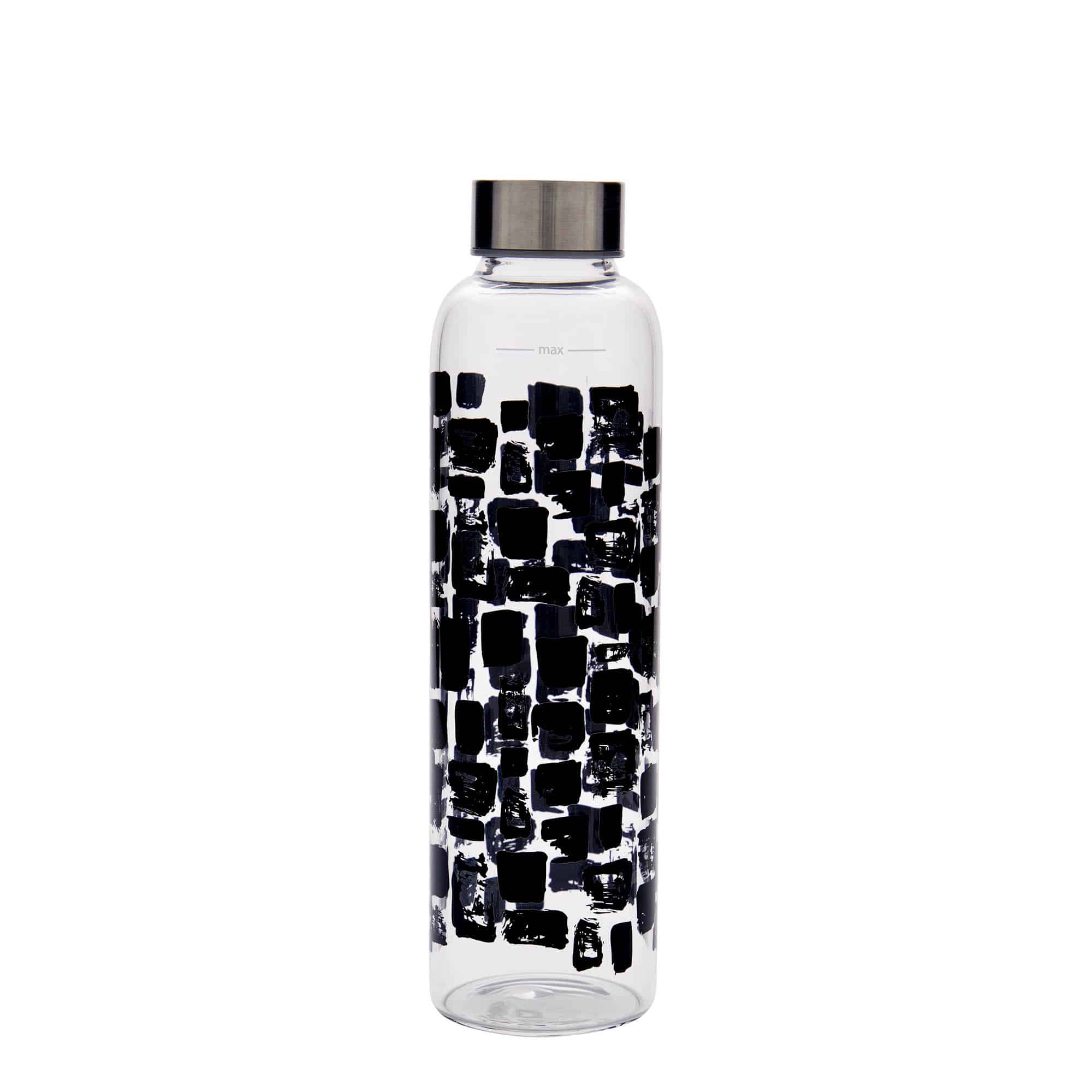 500 ml flaša za piće 'Perseus - Crni pravougaonici', otvor: navojni zatvarač 500 ml flaša za piće 'Perseus - Crni pravougaonici', otvor: navojni zatvarač