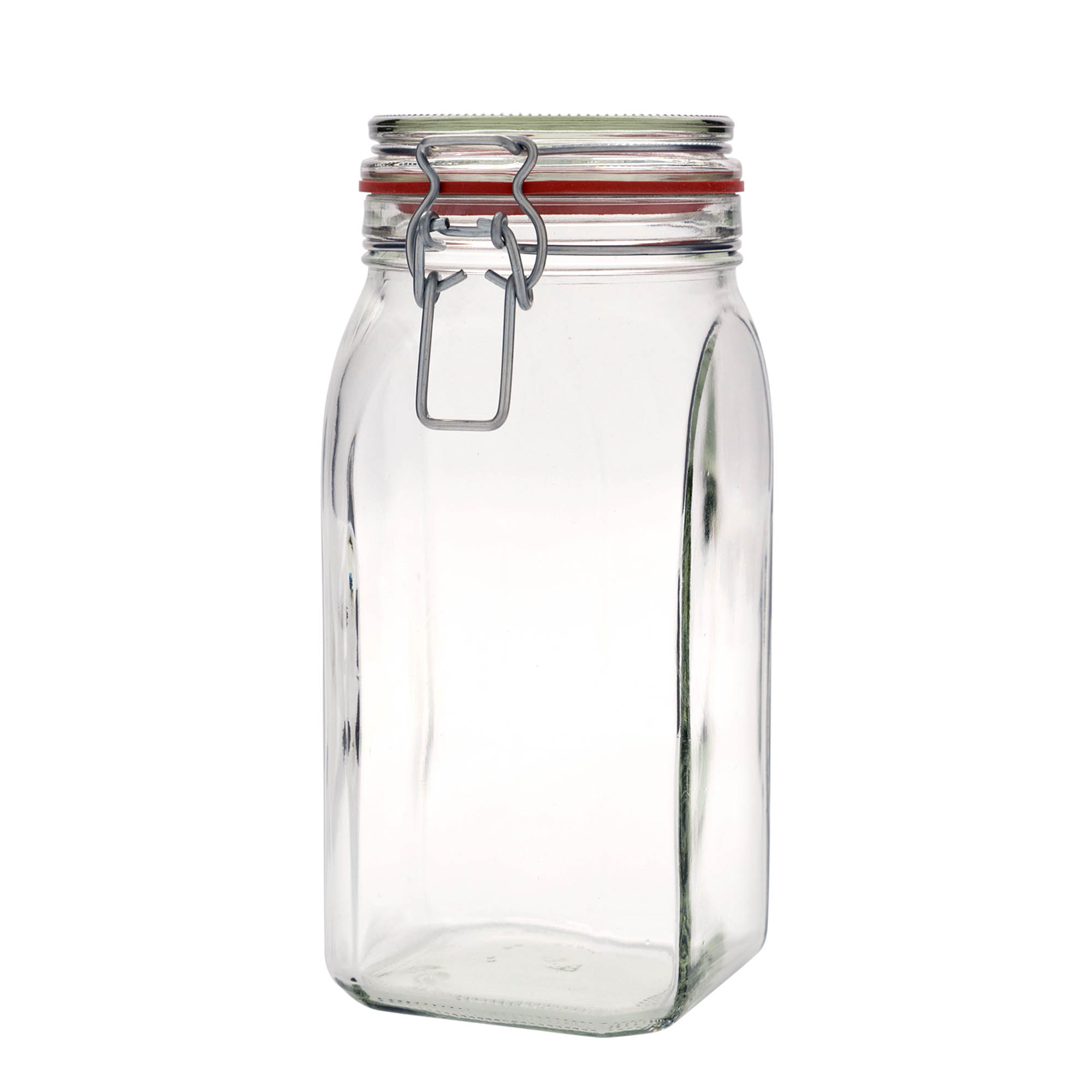 Tegla sa hermetičkim zatvaračem od 1540 ml, kvadratna, otvor: Hermetički zatvarač